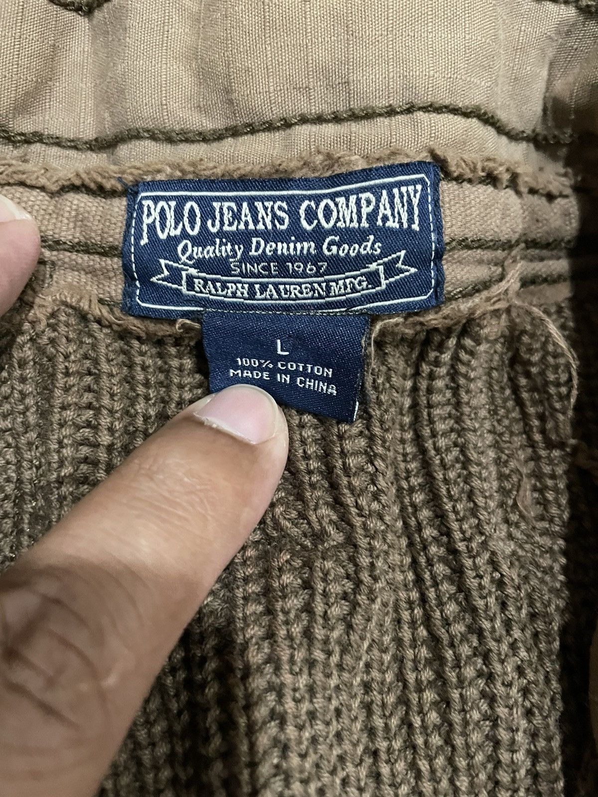 Polo Ralph Lauren Rare💥 Polo Jeans Military Standard Issue Knitted Sweater Size US L / EU 52-54 / 3 - 10 Thumbnail