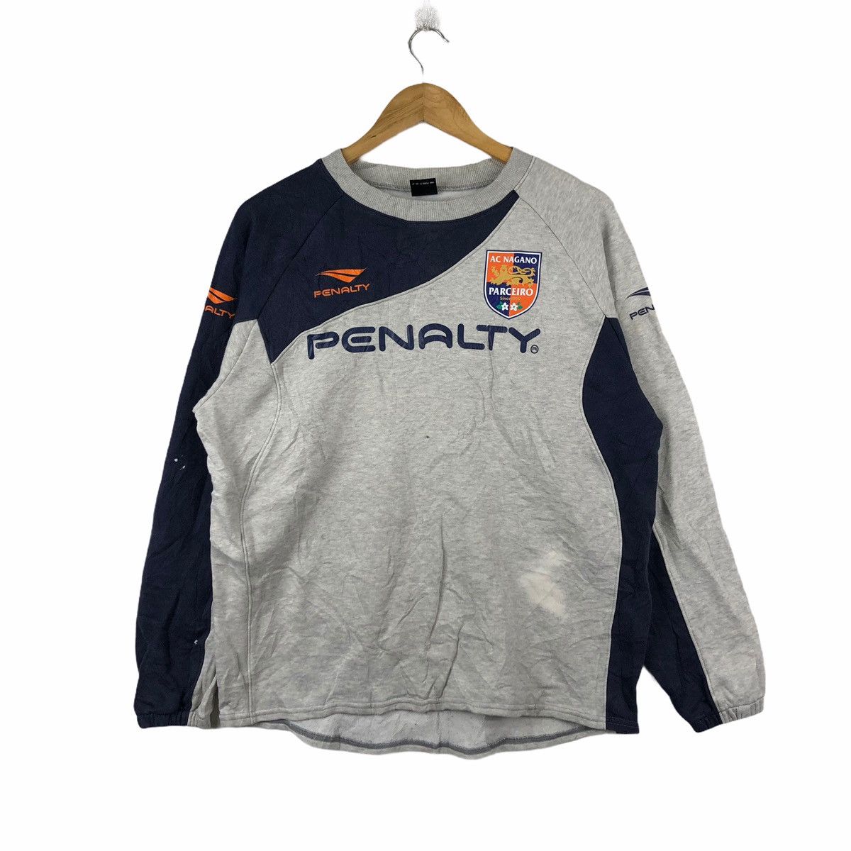 VINTAGE PENALTY AC NAGANO SWEATSHIRT CASUAL JUMPER PULLOVER