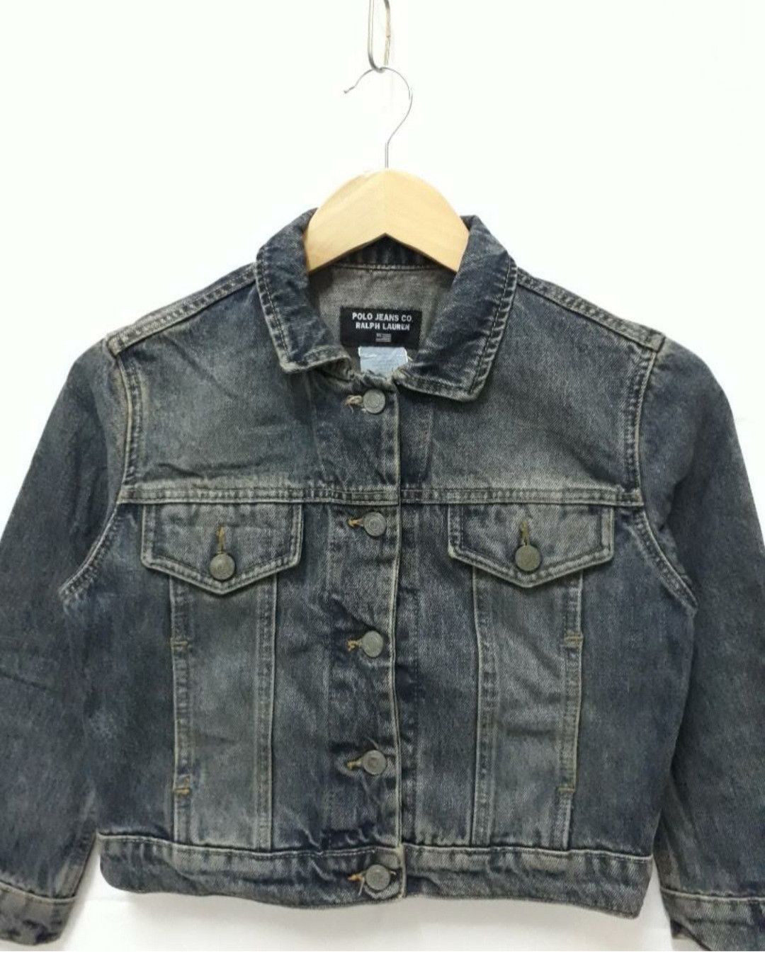Polo Ralph Lauren 💥Polo ralph lauren stonewash denim jacket Size US XXS / EU 40 - 5 Thumbnail
