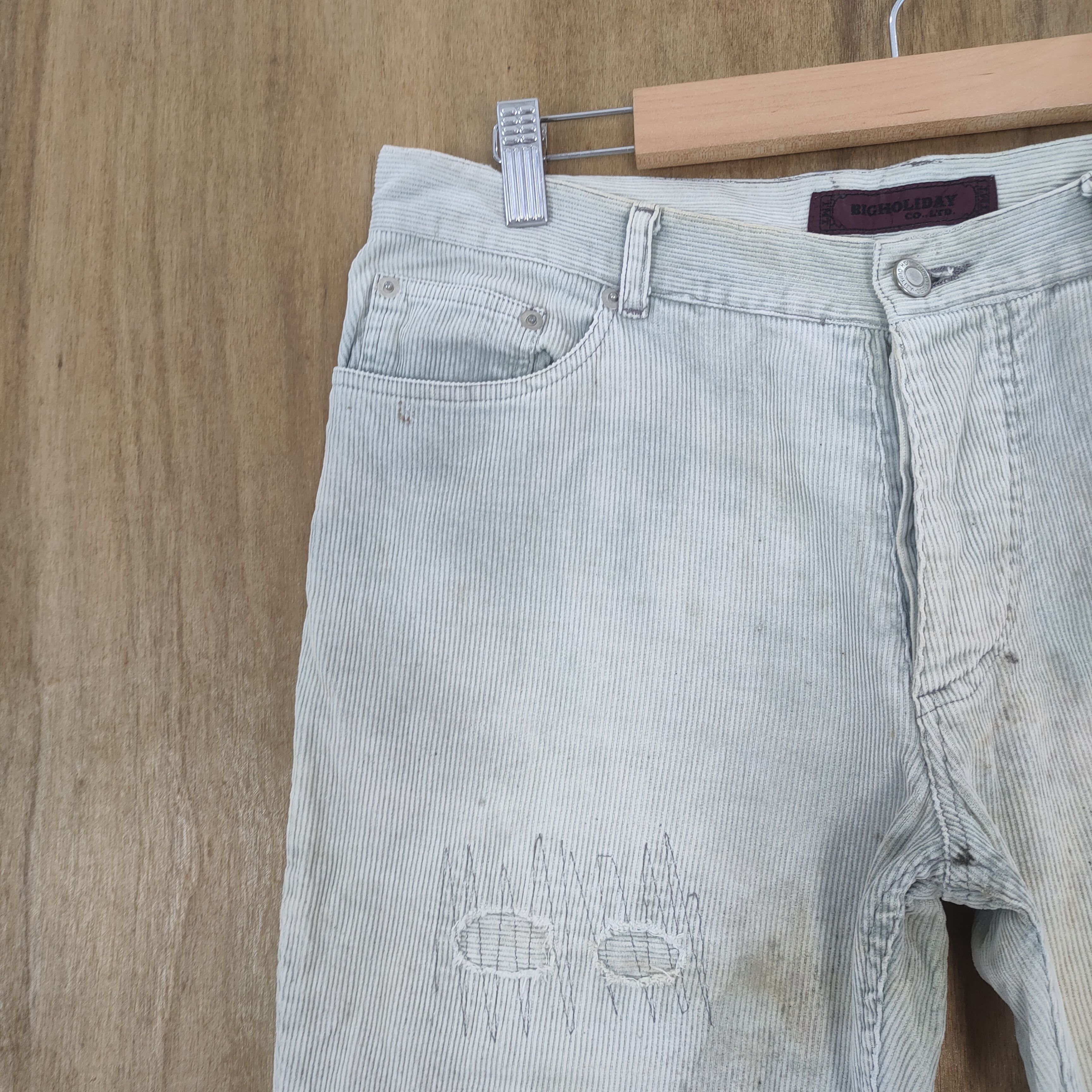Japanese Brand × Seditionaries × Vintage TRASHED 💥 VINTAGE TMT BUTTON FLY BORO FADED RUSTY PANTS Size US 32 / EU 48 - 6 Thumbnail