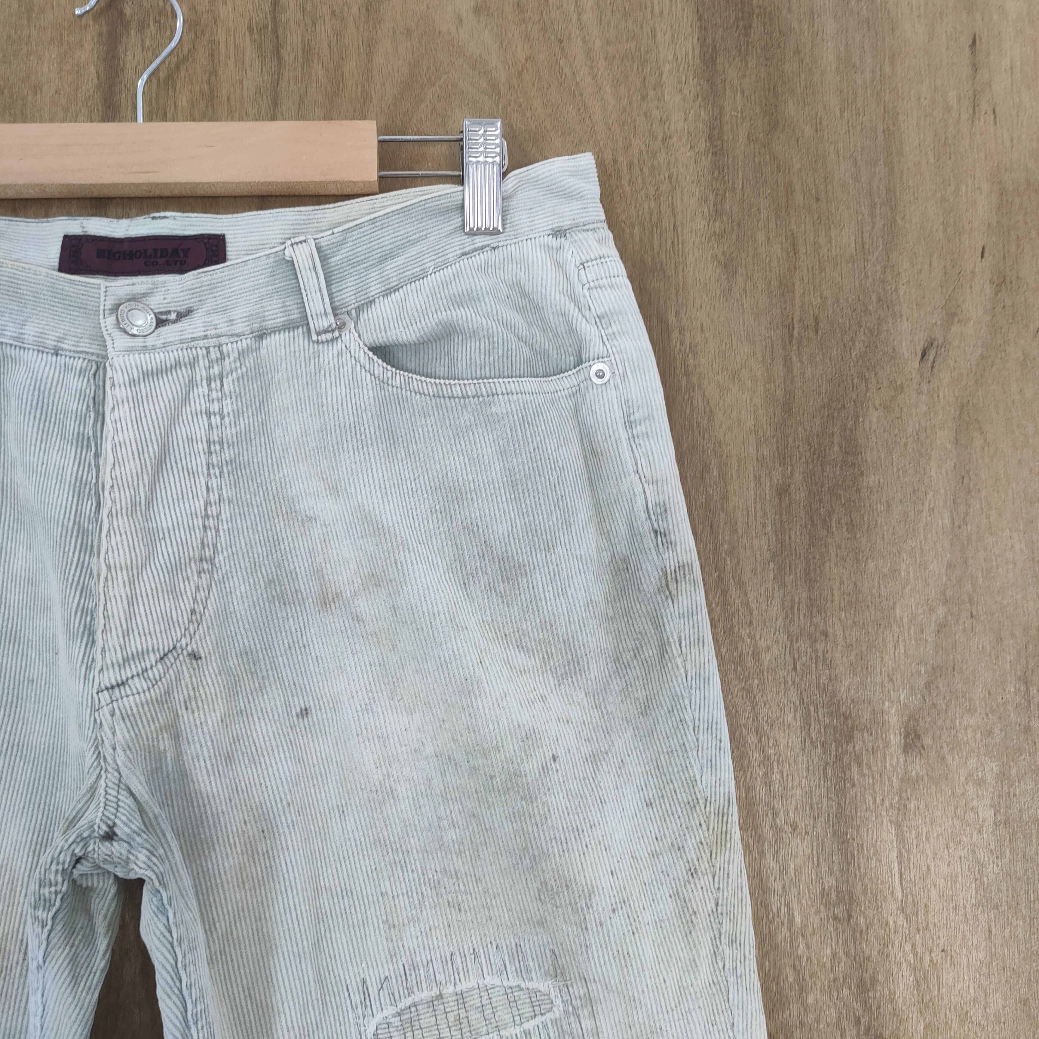 Japanese Brand × Seditionaries × Vintage TRASHED 💥 VINTAGE TMT BUTTON FLY BORO FADED RUSTY PANTS Size US 32 / EU 48 - 5 Thumbnail