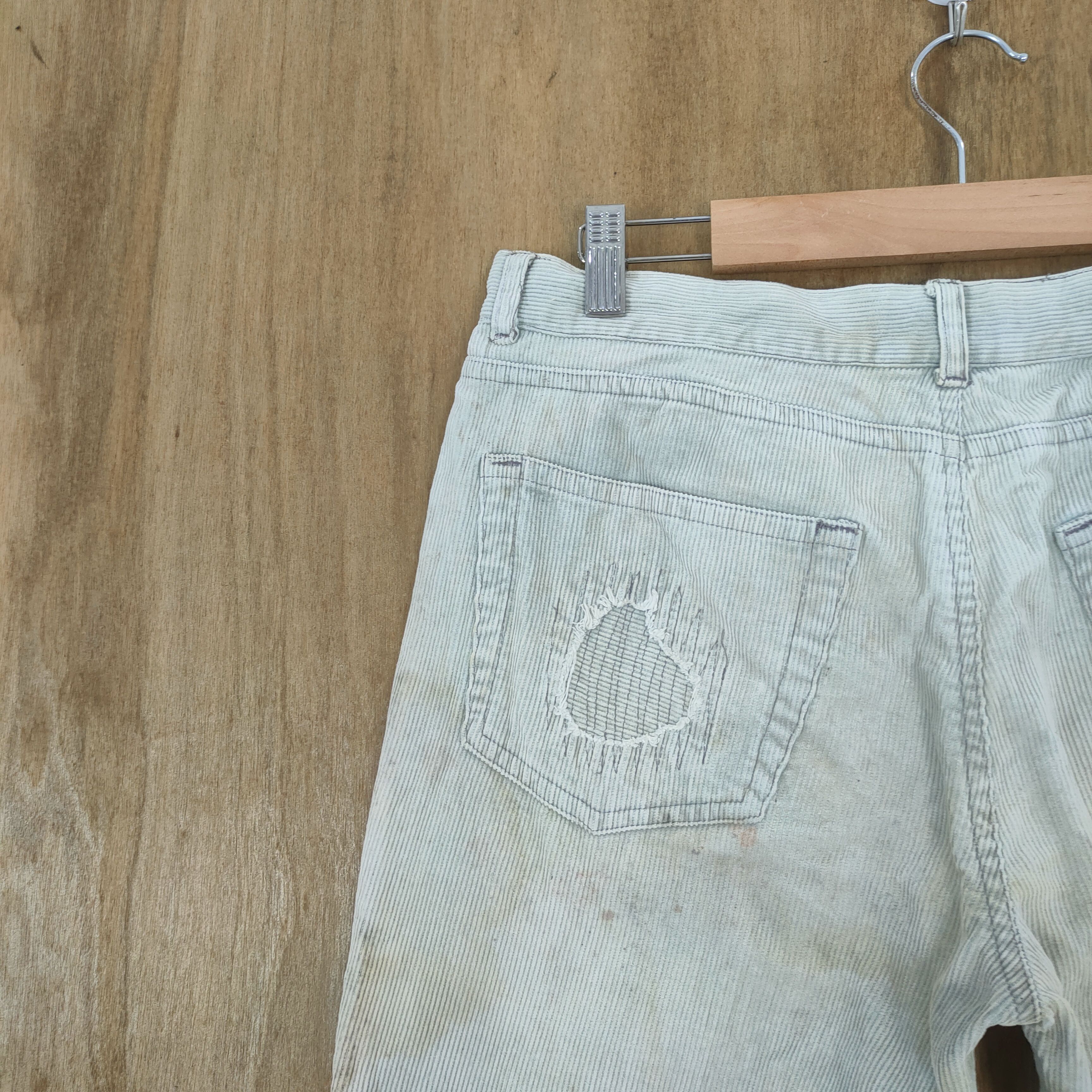 Japanese Brand × Seditionaries × Vintage TRASHED 💥 VINTAGE TMT BUTTON FLY BORO FADED RUSTY PANTS Size US 32 / EU 48 - 12 Thumbnail