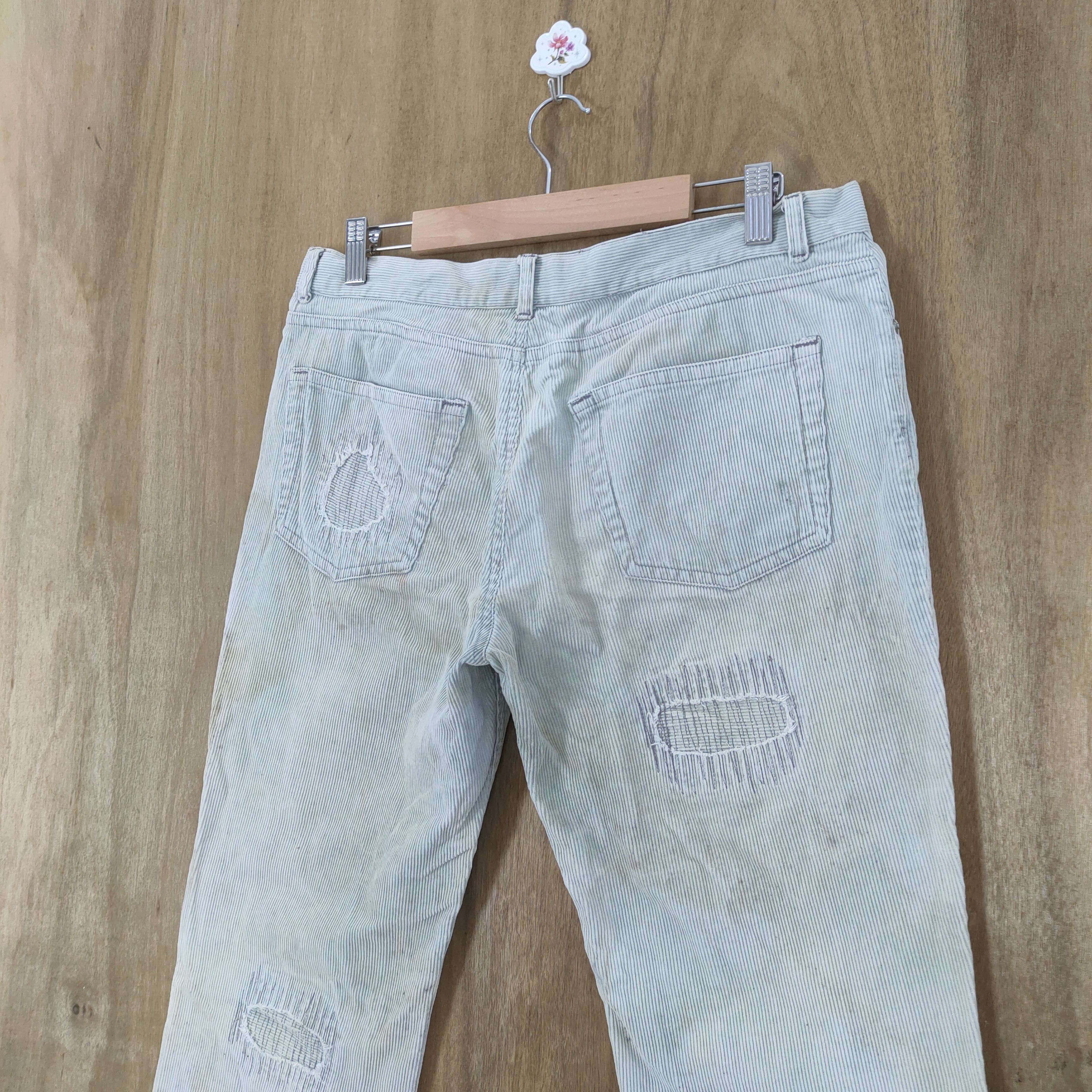 Japanese Brand × Seditionaries × Vintage TRASHED 💥 VINTAGE TMT BUTTON FLY BORO FADED RUSTY PANTS Size US 32 / EU 48 - 14 Thumbnail