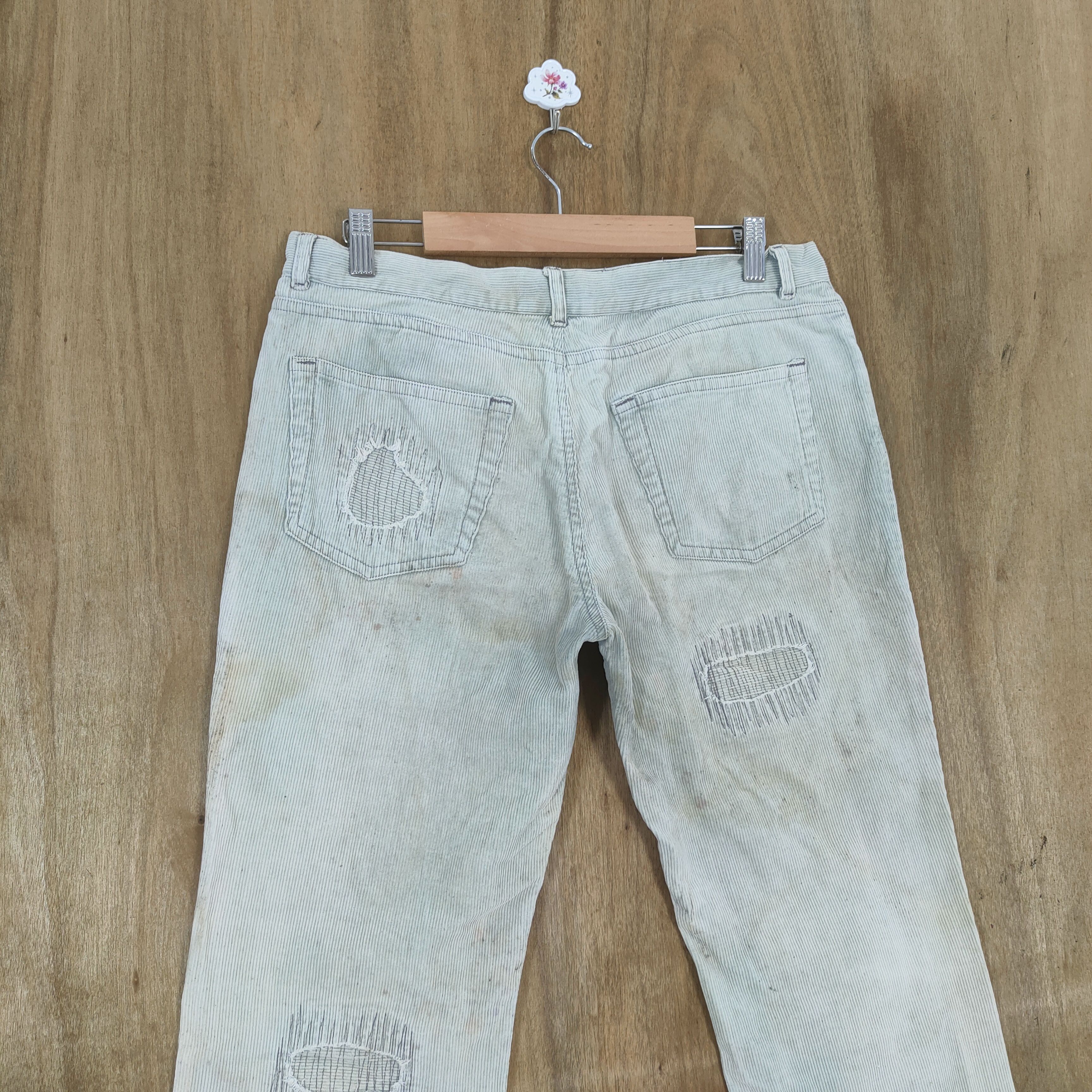 Japanese Brand × Seditionaries × Vintage TRASHED 💥 VINTAGE TMT BUTTON FLY BORO FADED RUSTY PANTS Size US 32 / EU 48 - 10 Thumbnail