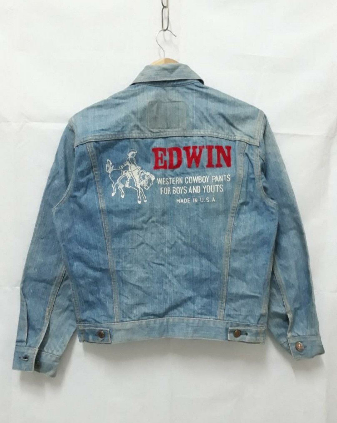 Edwin 💥Vintage edwin Stonewash Made in USA Denim jacket Size US M / EU 48-50 / 2 - 1 Thumbnail
