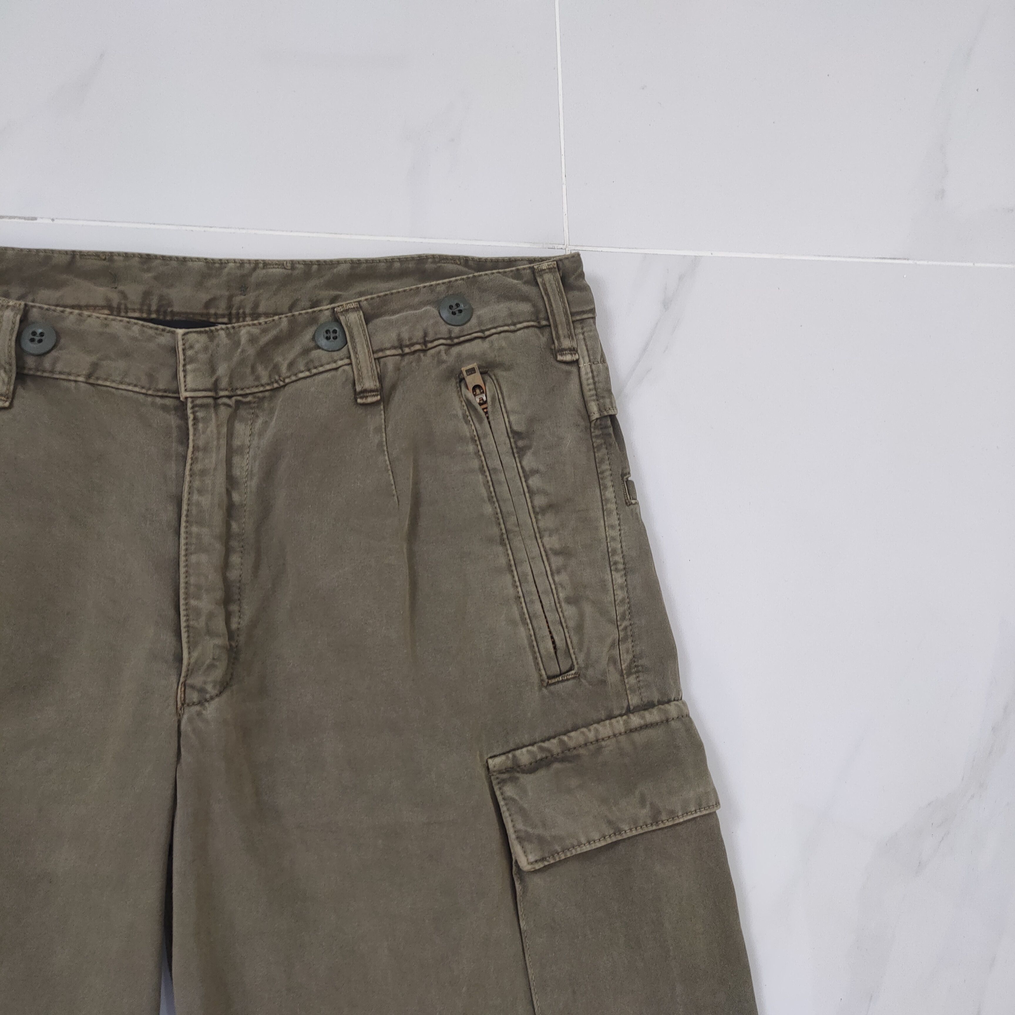 AKM VINTAGE AKM ZIPPER LEG OPENING CARGO PANTS Size US 33 - 6 Thumbnail