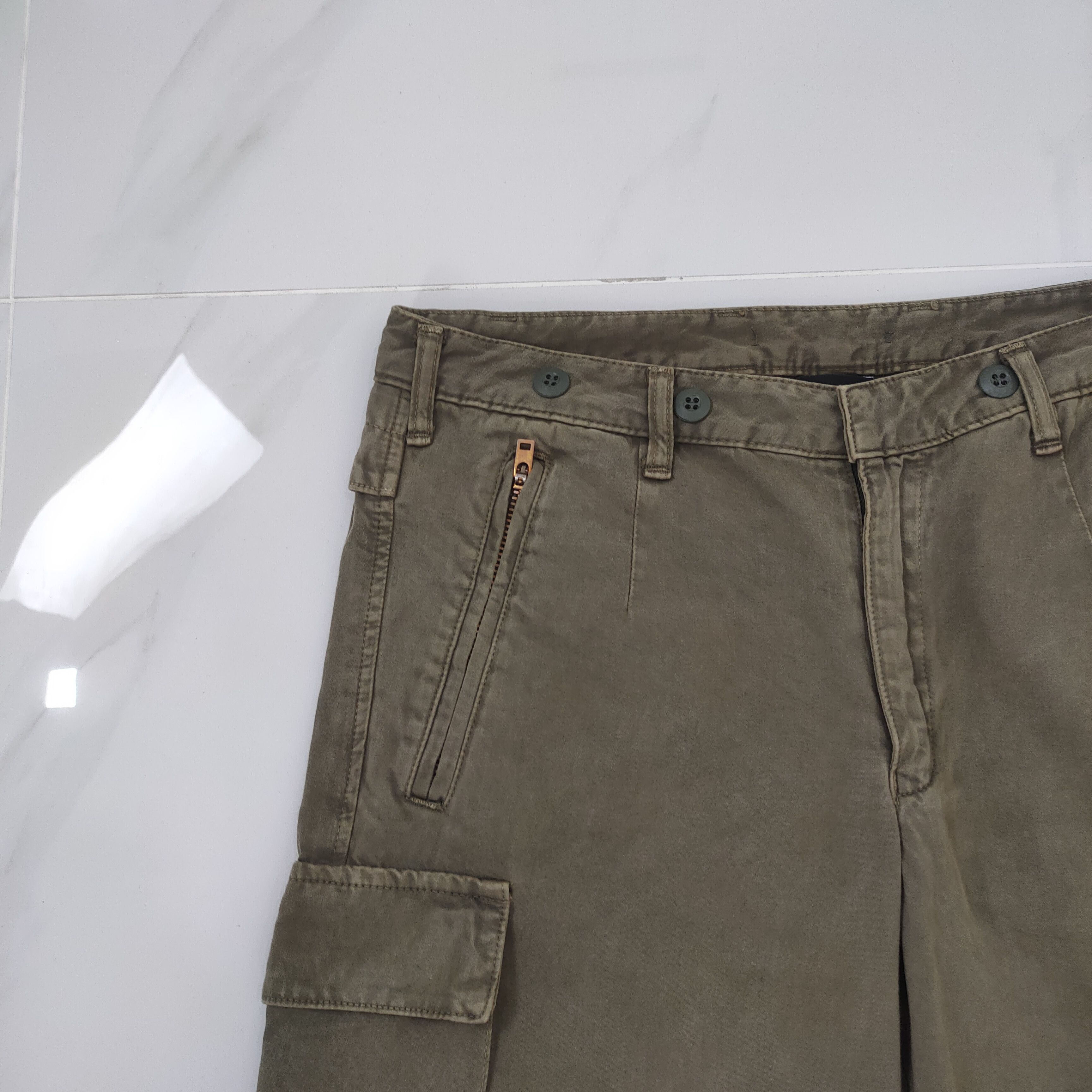 AKM VINTAGE AKM ZIPPER LEG OPENING CARGO PANTS Size US 33 - 5 Thumbnail