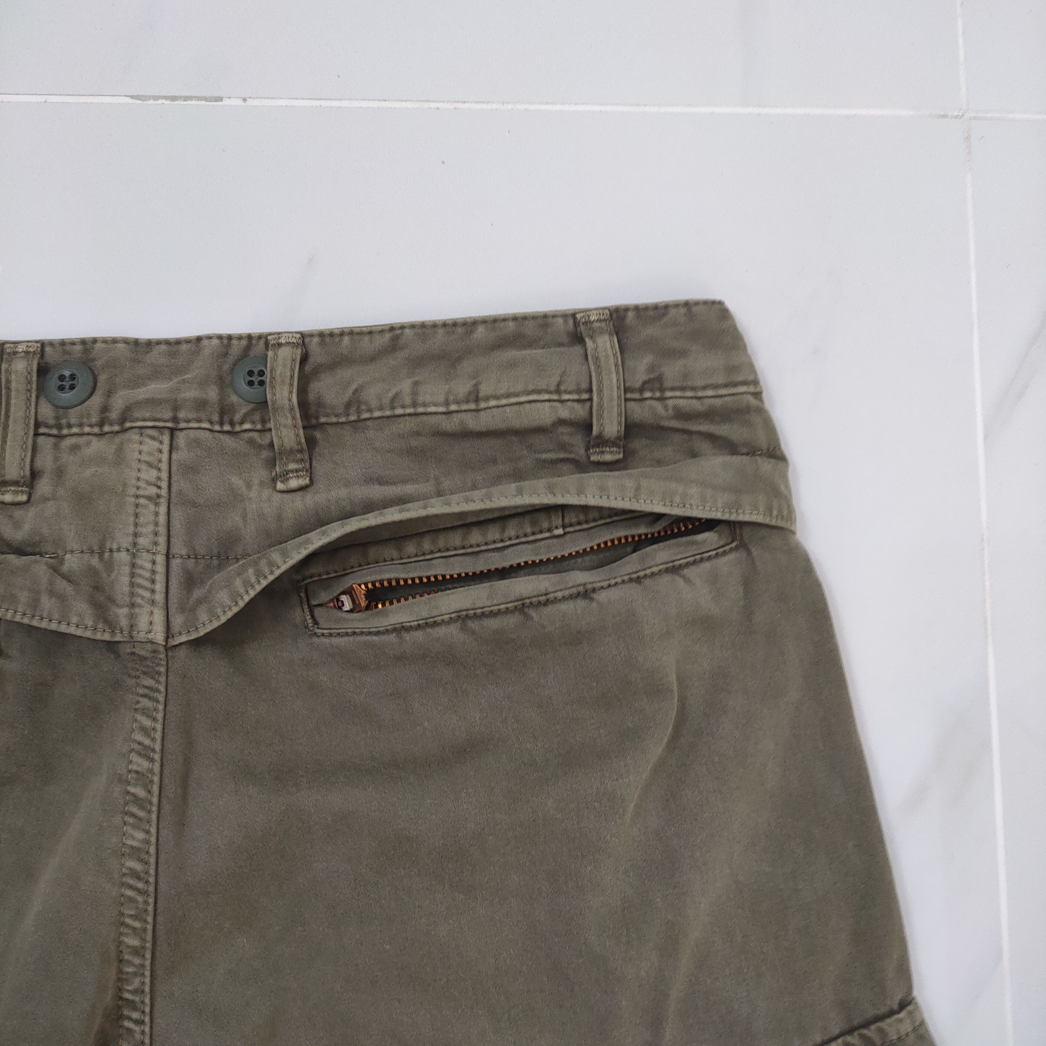 AKM VINTAGE AKM ZIPPER LEG OPENING CARGO PANTS Size US 33 - 11 Thumbnail