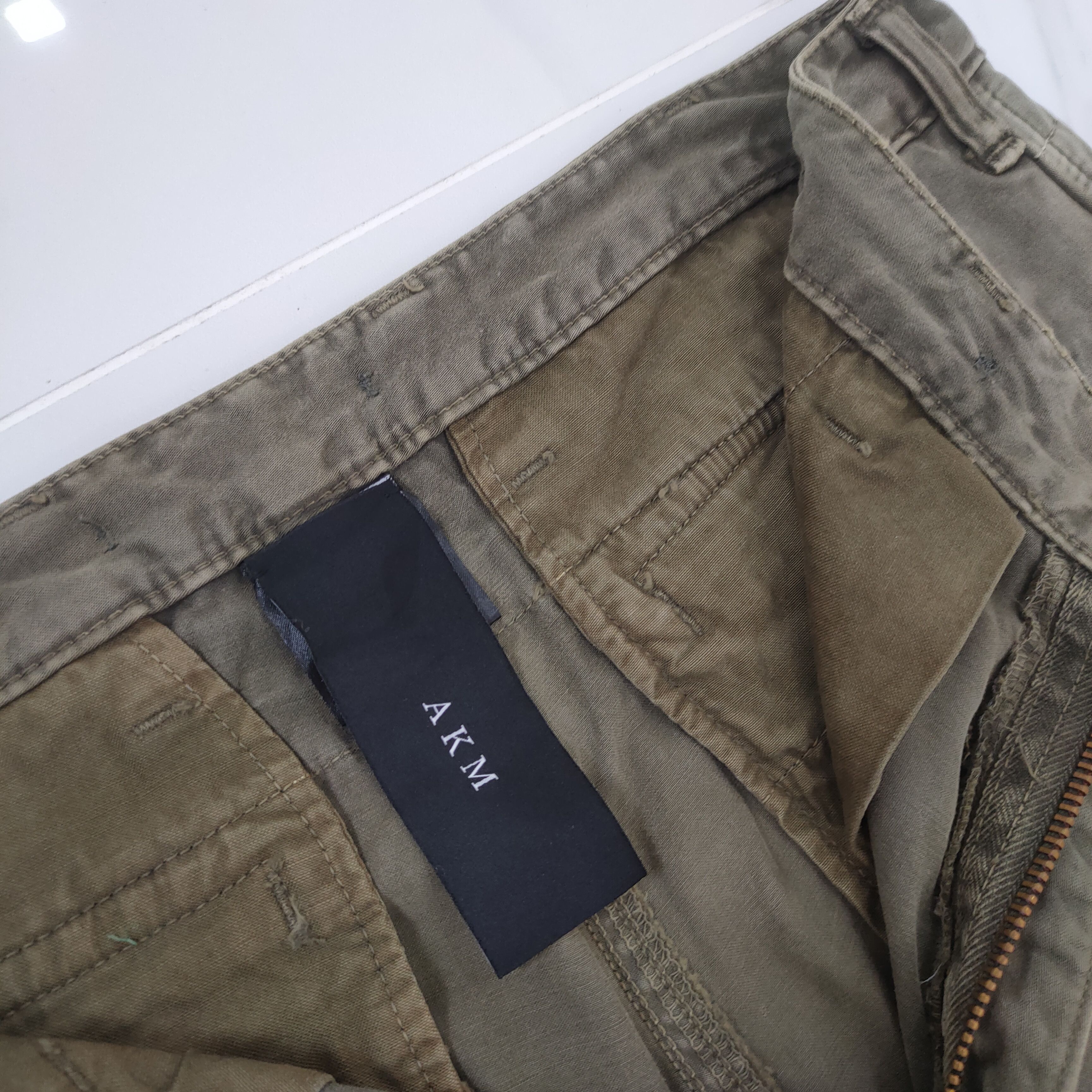 AKM VINTAGE AKM ZIPPER LEG OPENING CARGO PANTS Size US 33 - 14 Thumbnail