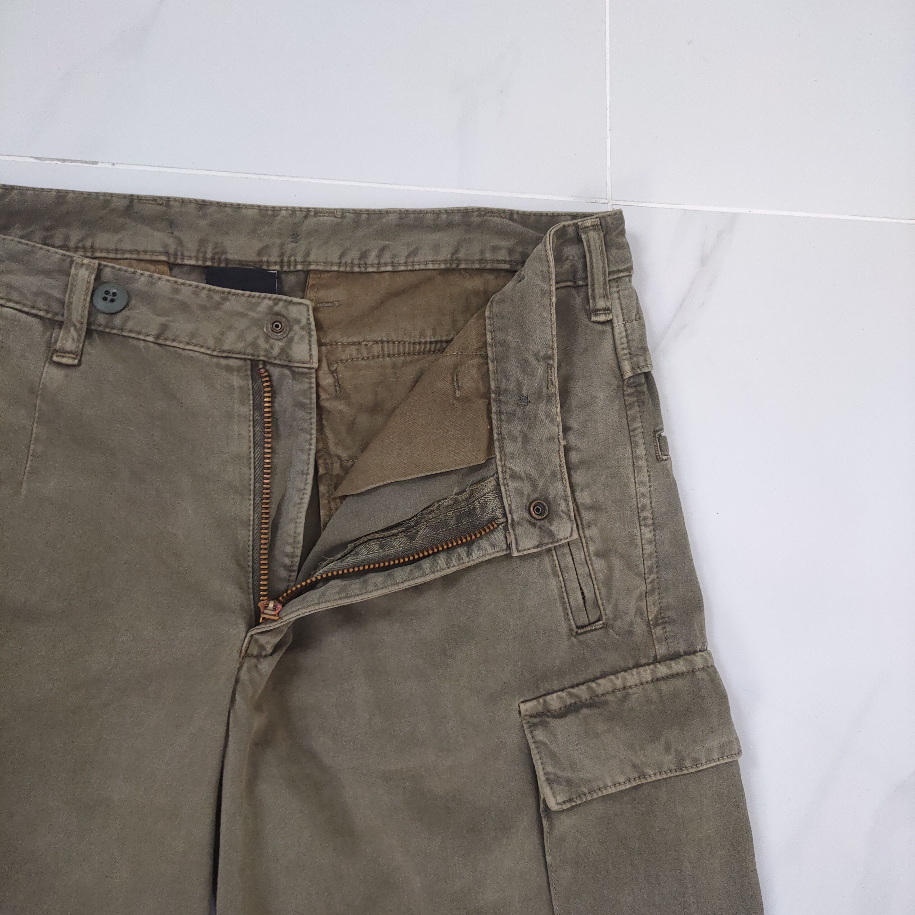 AKM VINTAGE AKM ZIPPER LEG OPENING CARGO PANTS Size US 33 - 7 Thumbnail
