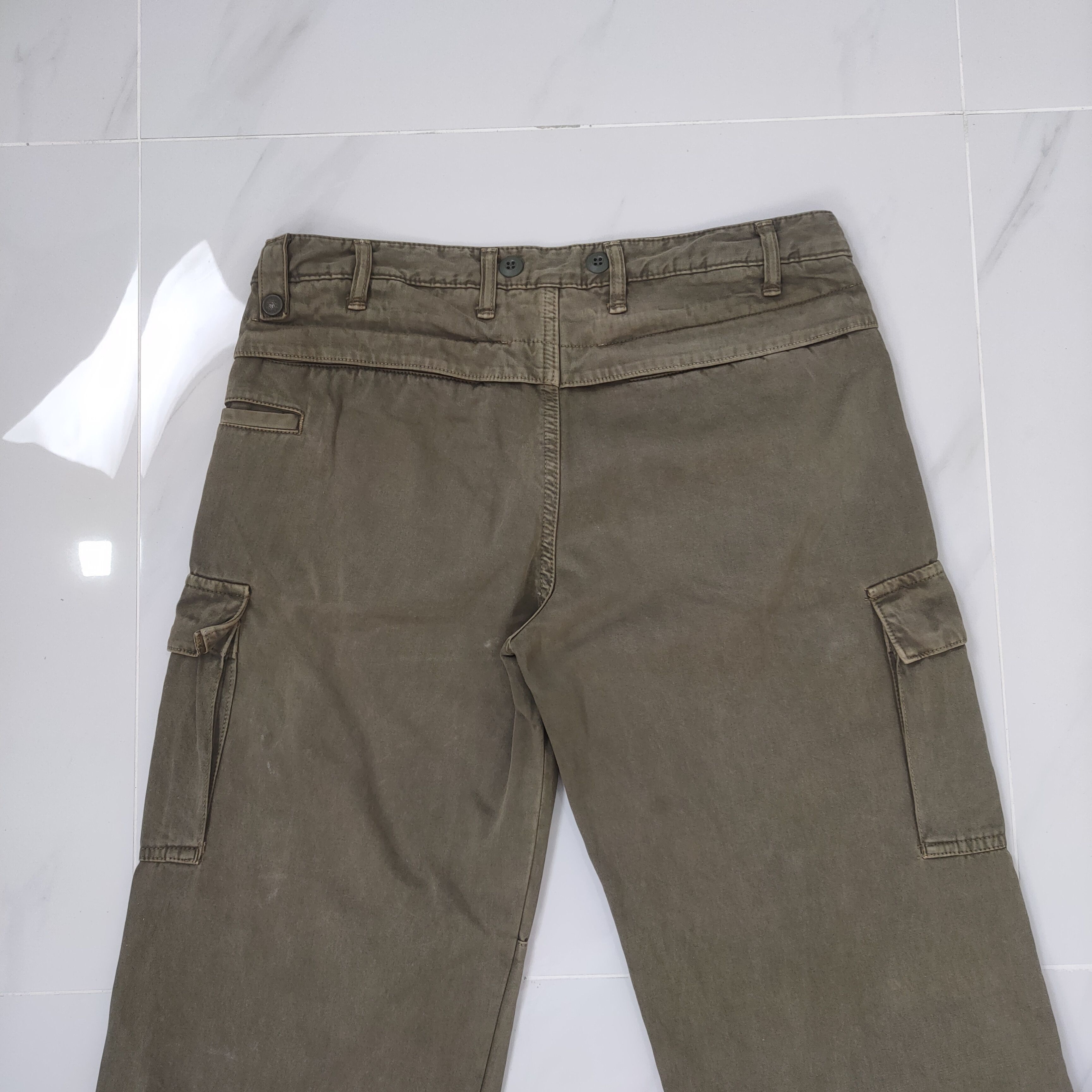 AKM VINTAGE AKM ZIPPER LEG OPENING CARGO PANTS Size US 33 - 9 Thumbnail