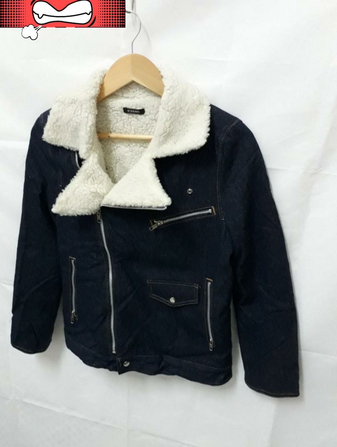 Japanese Brand 💥K-panic Winter blue colour denim jacket Size US S / EU 44-46 / 1 - 3 Thumbnail