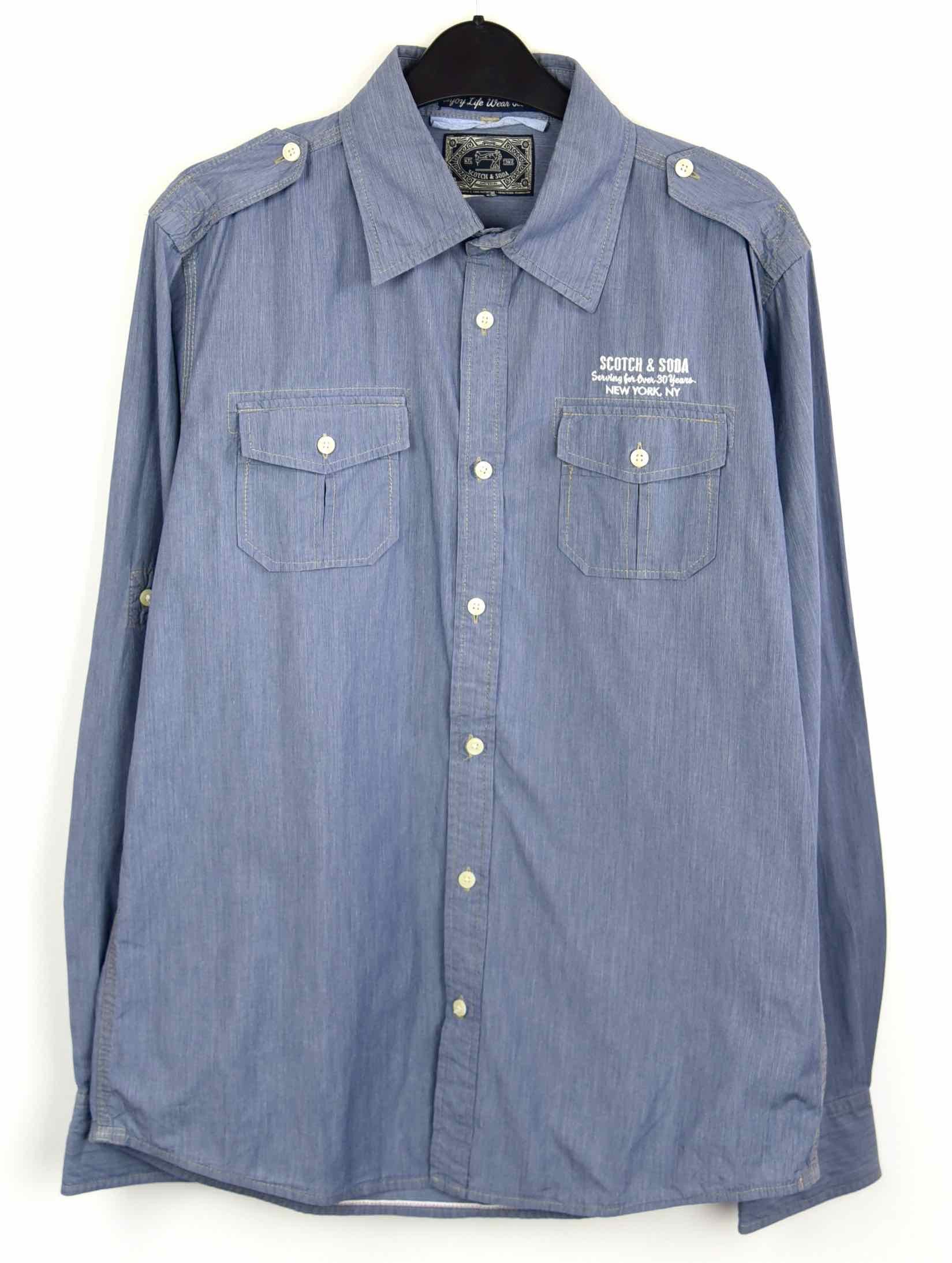 Scotch & Soda SCOTCH & SODA Casual Shirt Long Sleeved Cotton Formal Size US L / EU 52-54 / 3 - 1 Thumbnail