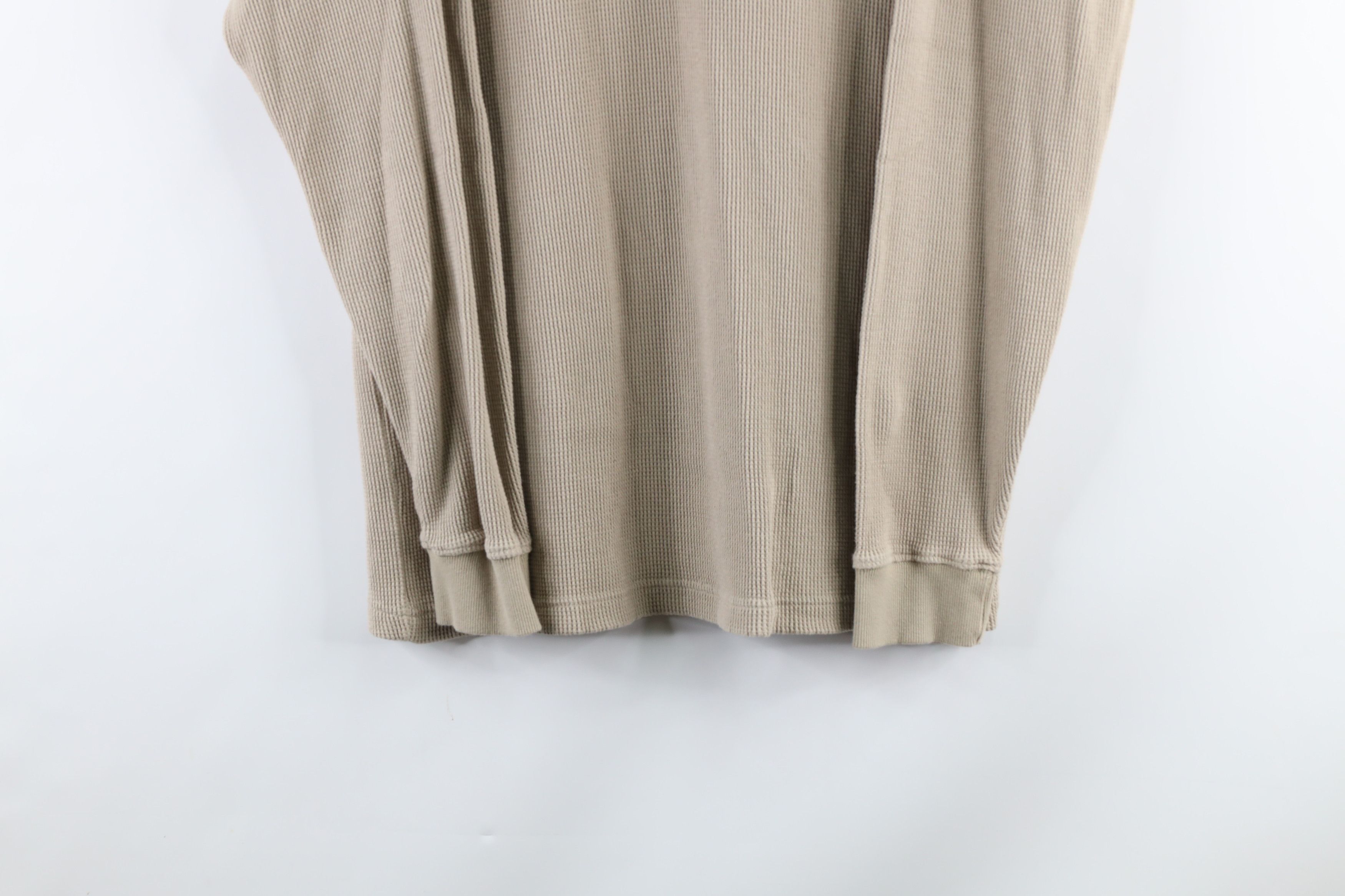 Vintage Vintage Cabelas Thermal Knit Long Sleeve Henley Shirt Beige Size US M / EU 48-50 / 2 - 3 Thumbnail