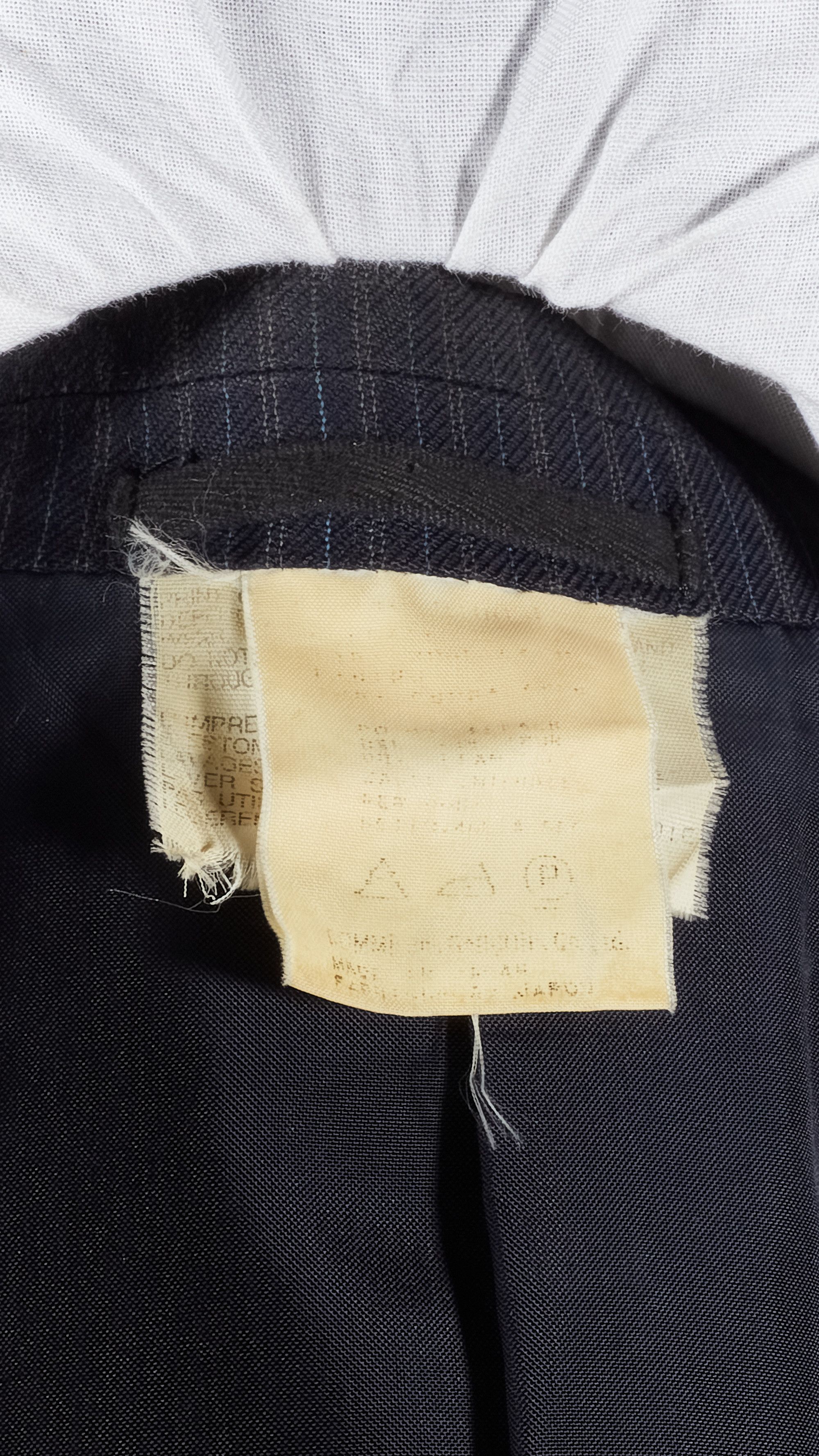 Comme des Garcons Homme Plus AD 1996 Striped Blazer w/ Contrast Detail Size 52R - 9 Thumbnail
