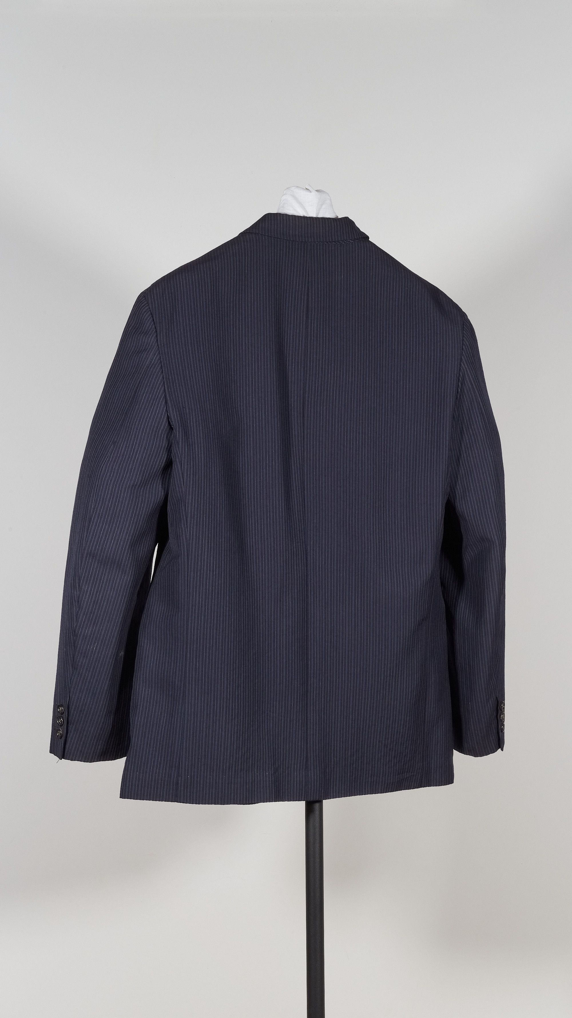 Comme des Garcons Homme Plus AD 1996 Striped Blazer w/ Contrast Detail Size 52R - 6 Thumbnail