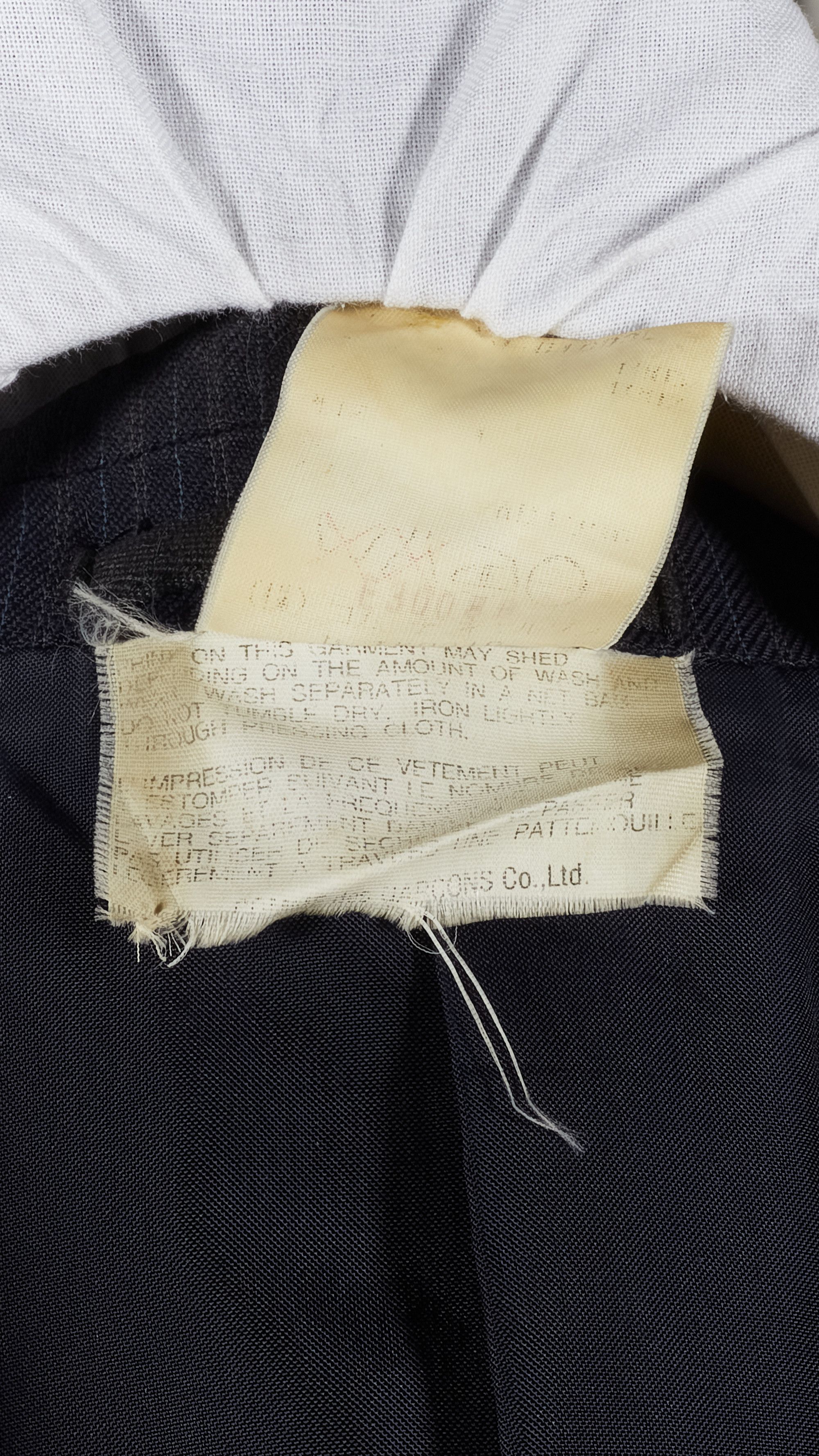 Comme des Garcons Homme Plus AD 1996 Striped Blazer w/ Contrast Detail Size 52R - 10 Thumbnail