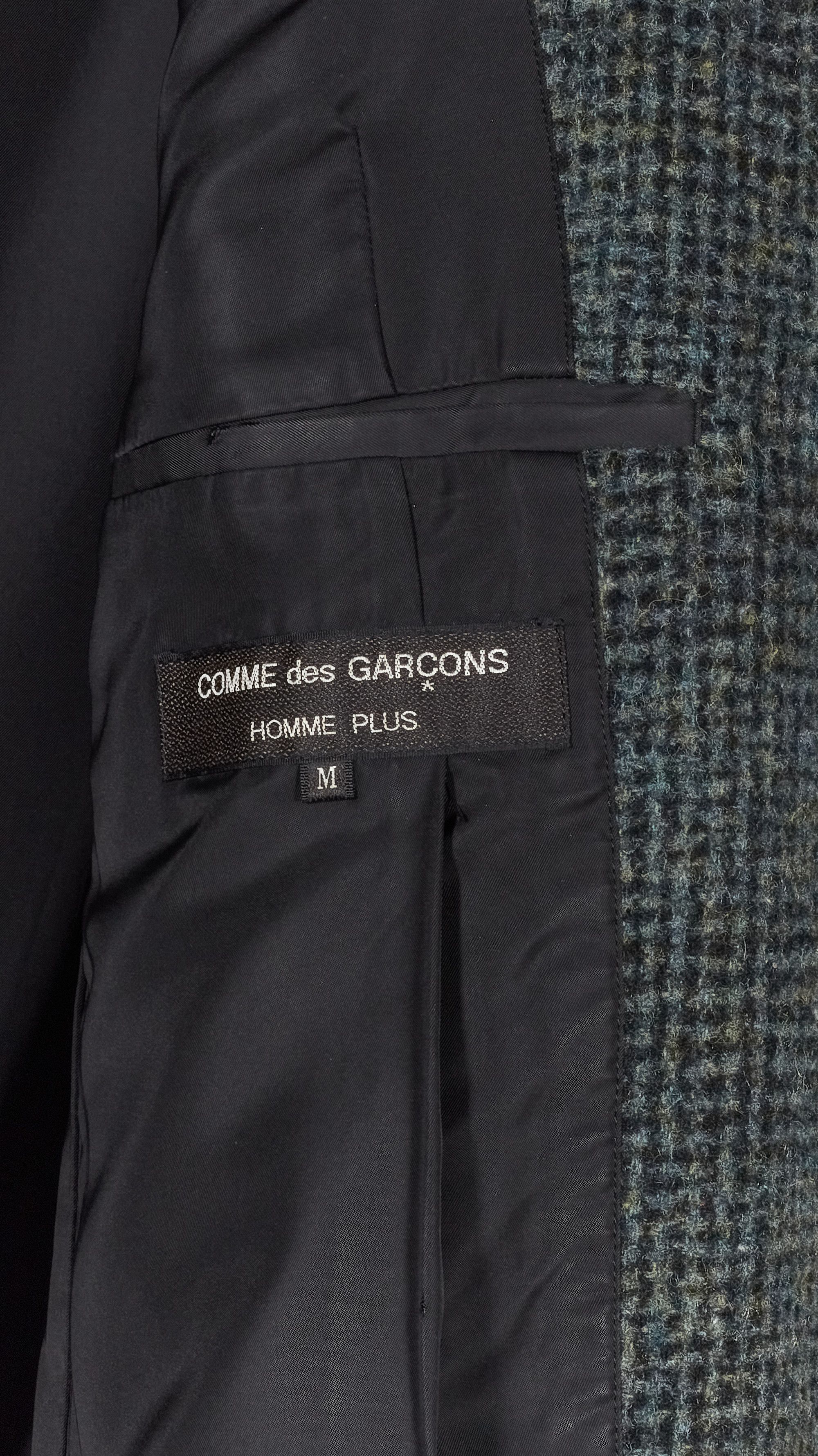 Comme des Garcons Homme Plus AD 1995 Archive "Footprint" Glen Plaid Blazer Jacket Size US M / EU 48-50 / 2 - 6 Thumbnail