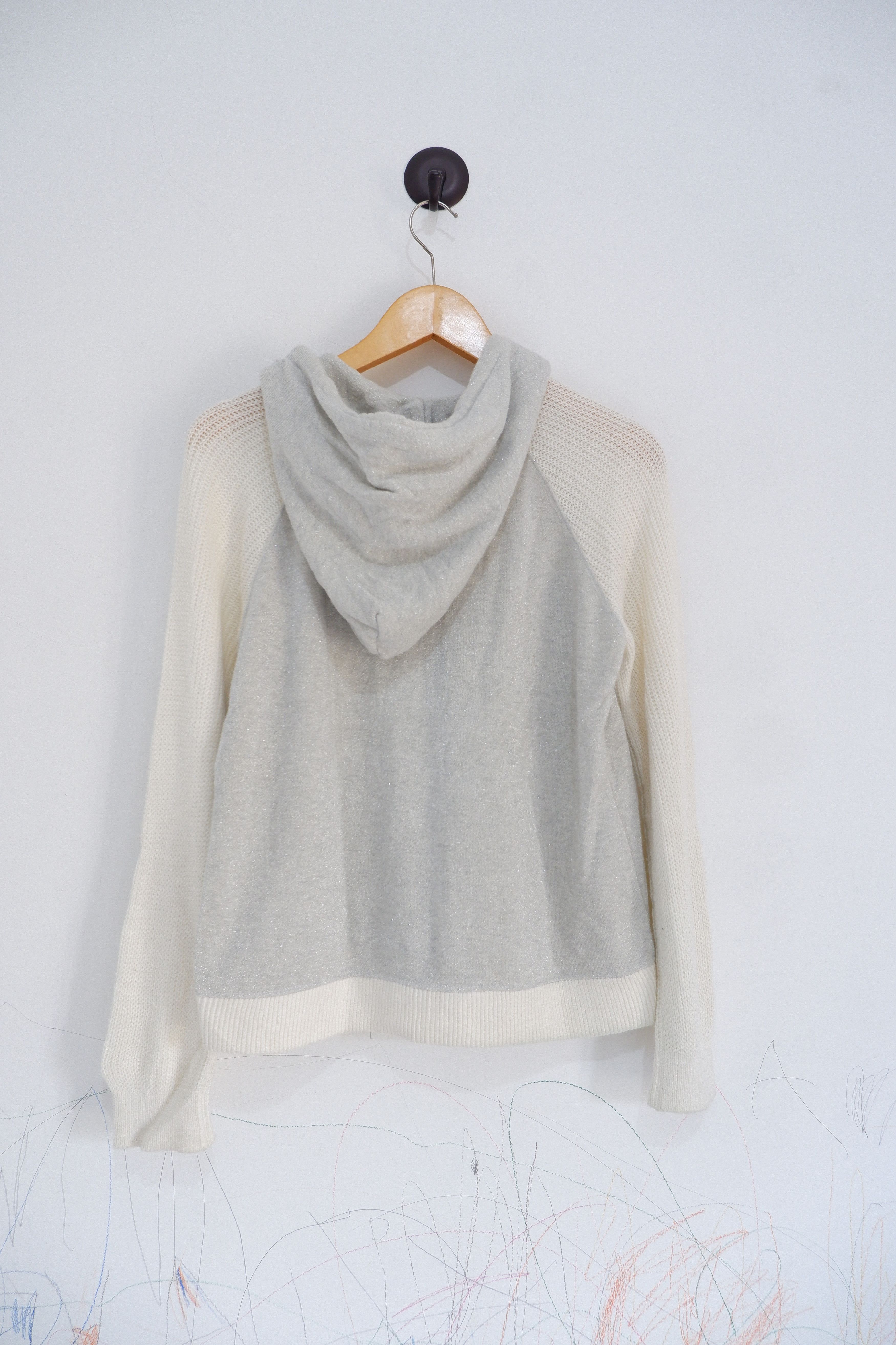 Beauty Beast Vintage Dou Dou Japan Brand Hybrid Knit Gold Lurex Hoodie Size US M / EU 48-50 / 2 - 2 Thumbnail