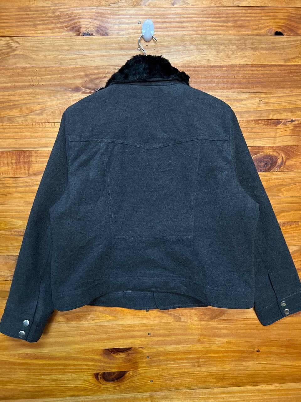 Japanese Brand PENDORA DOUBLEBREAST WOOL FUR COLLAR JACKET Size US L / EU 52-54 / 3 - 6 Thumbnail