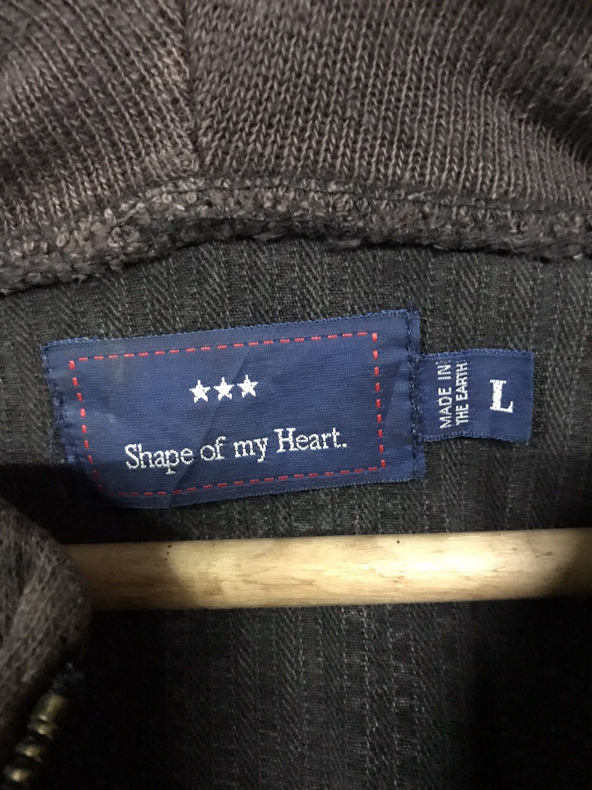 The Unbranded Brand Shape of my heart Hoodie Fullzip Size US L / EU 52-54 / 3 - 6 Thumbnail