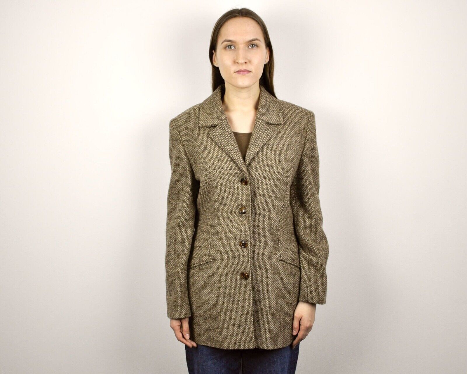 Bogner × Vintage Sonia Women's L Wool Blazer Jacket Coat Top German Multi Size L / US 10 / IT 46 - 3 Thumbnail