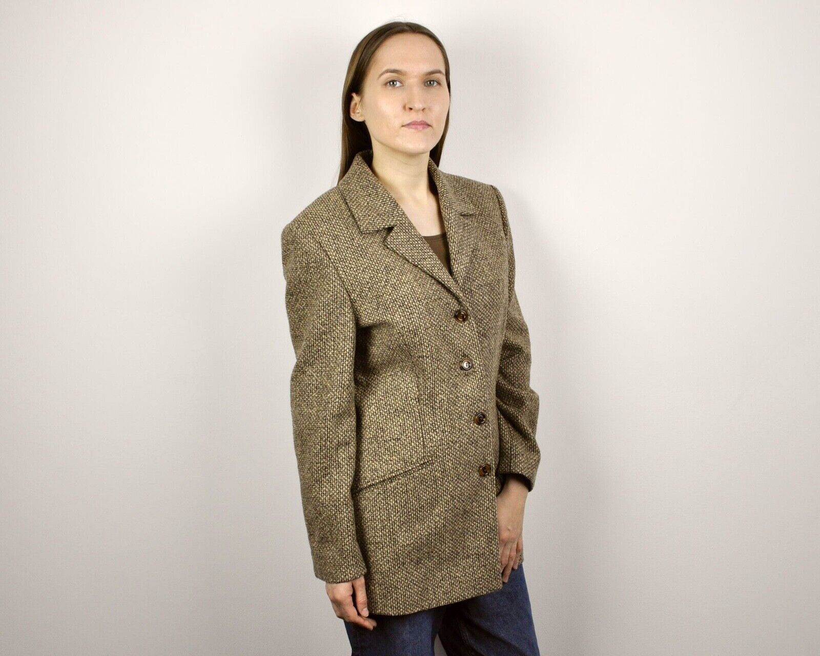 Bogner × Vintage Sonia Women's L Wool Blazer Jacket Coat Top German Multi Size L / US 10 / IT 46 - 2 Thumbnail