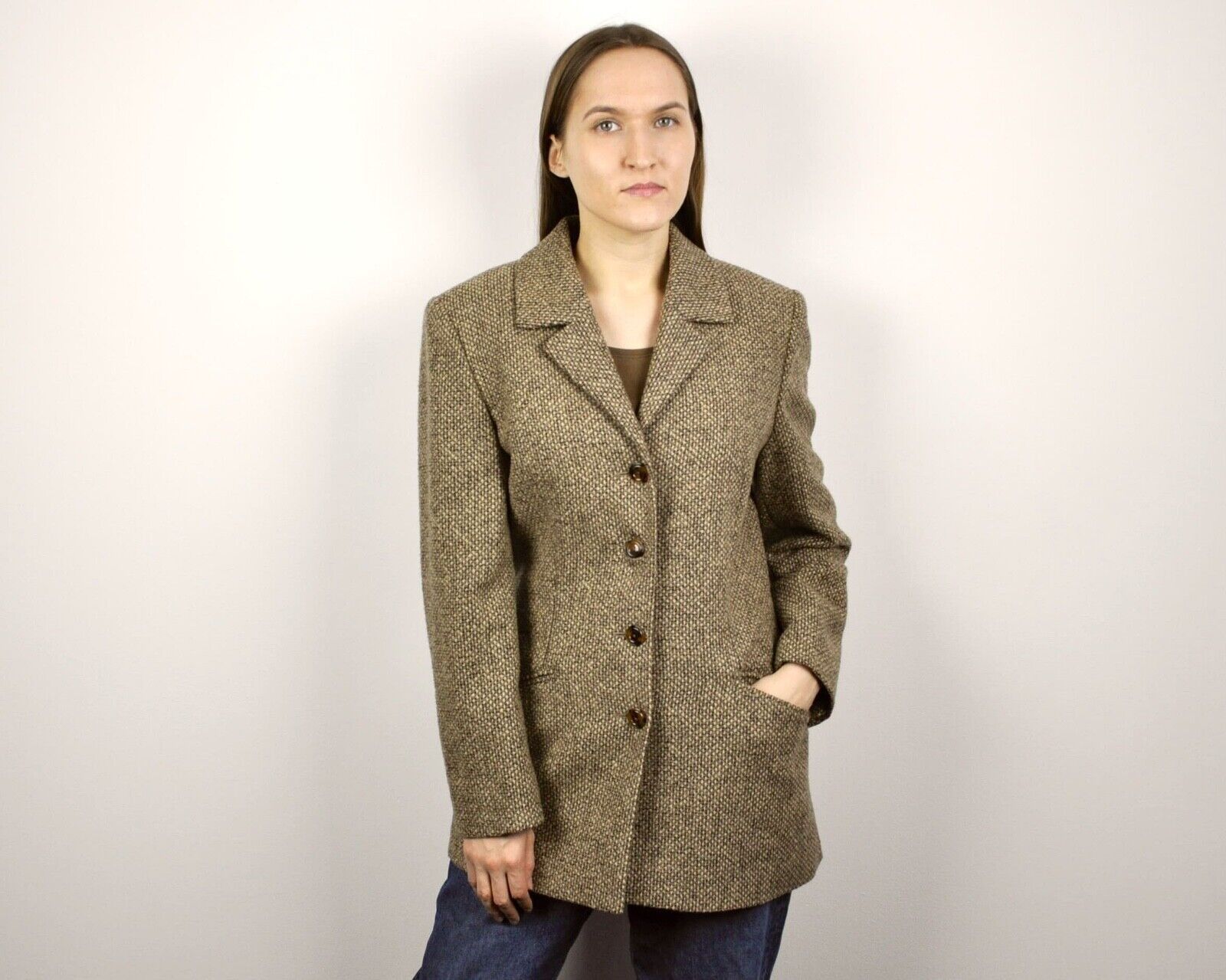 Bogner × Vintage Sonia Women's L Wool Blazer Jacket Coat Top German Multi Size L / US 10 / IT 46 - 1 Thumbnail