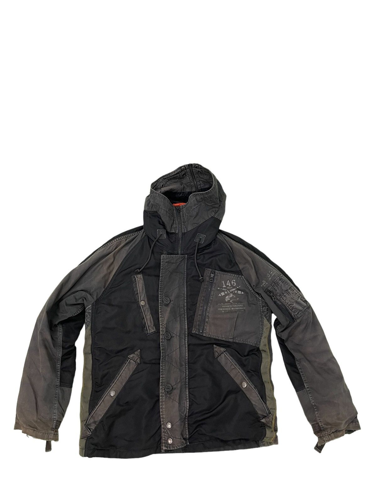 Avirex Avirex Hybrid Military Hoodie Jacket Padded Lining 4🟩2 Size US L / EU 52-54 / 3 - 9 Thumbnail