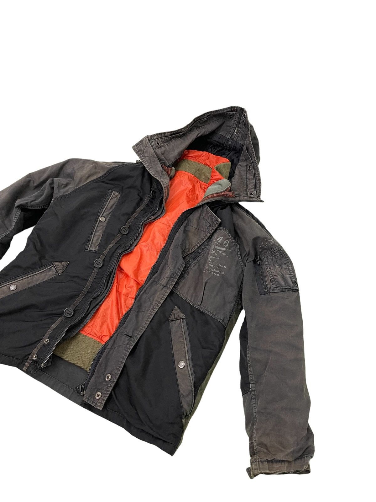 Avirex Avirex Hybrid Military Hoodie Jacket Padded Lining 4🟩2 Size US L / EU 52-54 / 3 - 3 Thumbnail