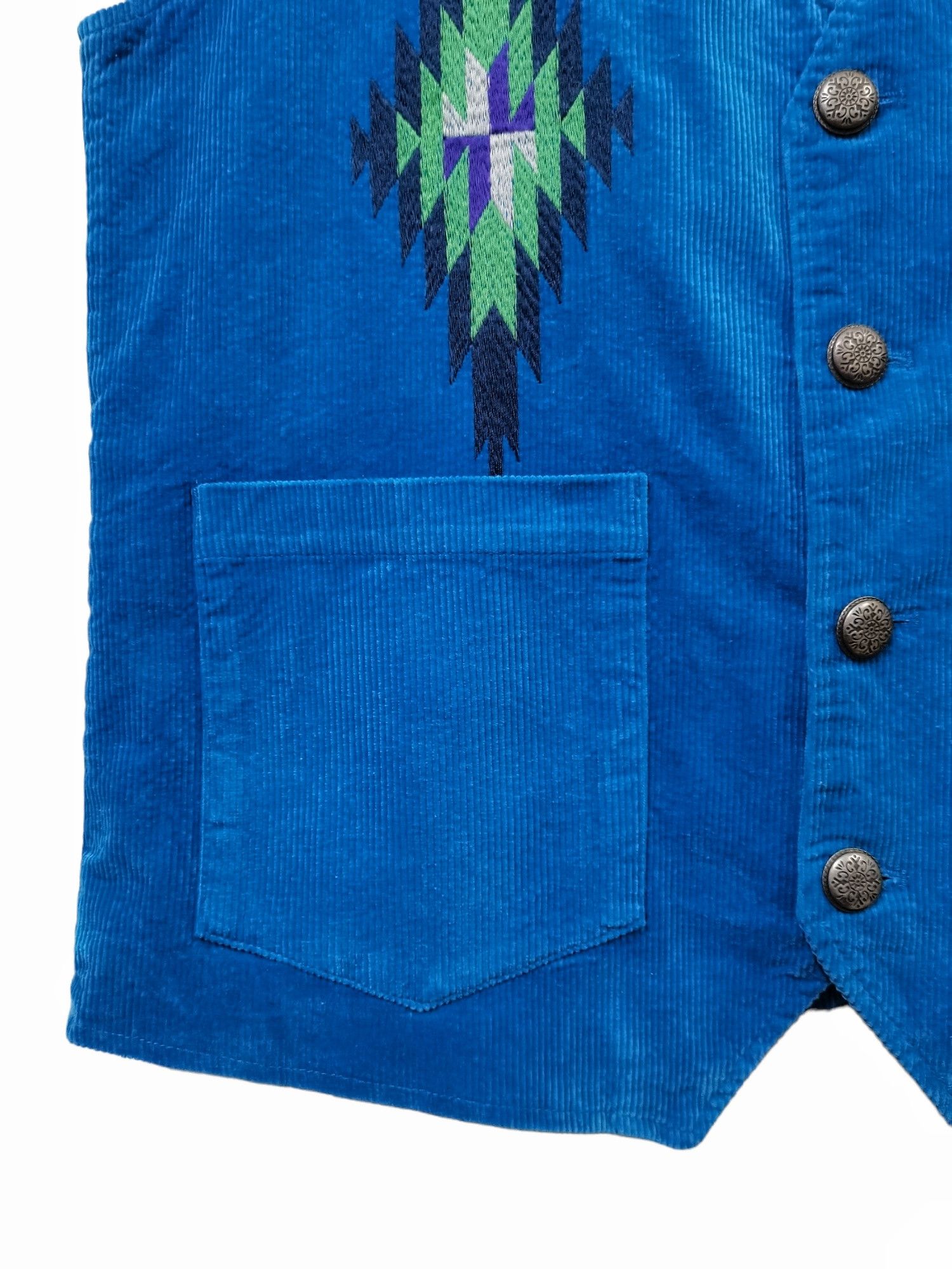Japanese Brand Titicaca Inspired Chimayo Native Embroidery Velvet Corduroy Size US M / EU 48-50 / 2 - 8 Thumbnail
