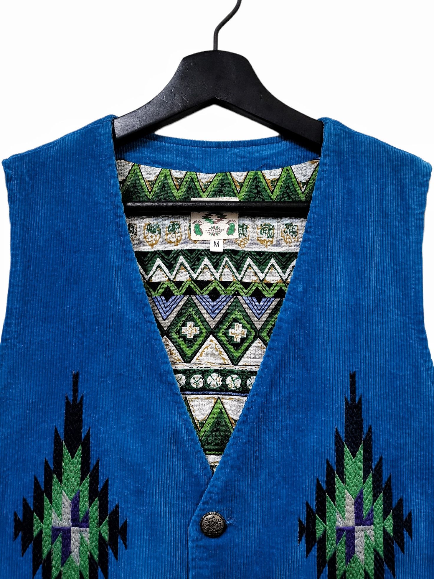 Japanese Brand Titicaca Inspired Chimayo Native Embroidery Velvet Corduroy Size US M / EU 48-50 / 2 - 11 Thumbnail