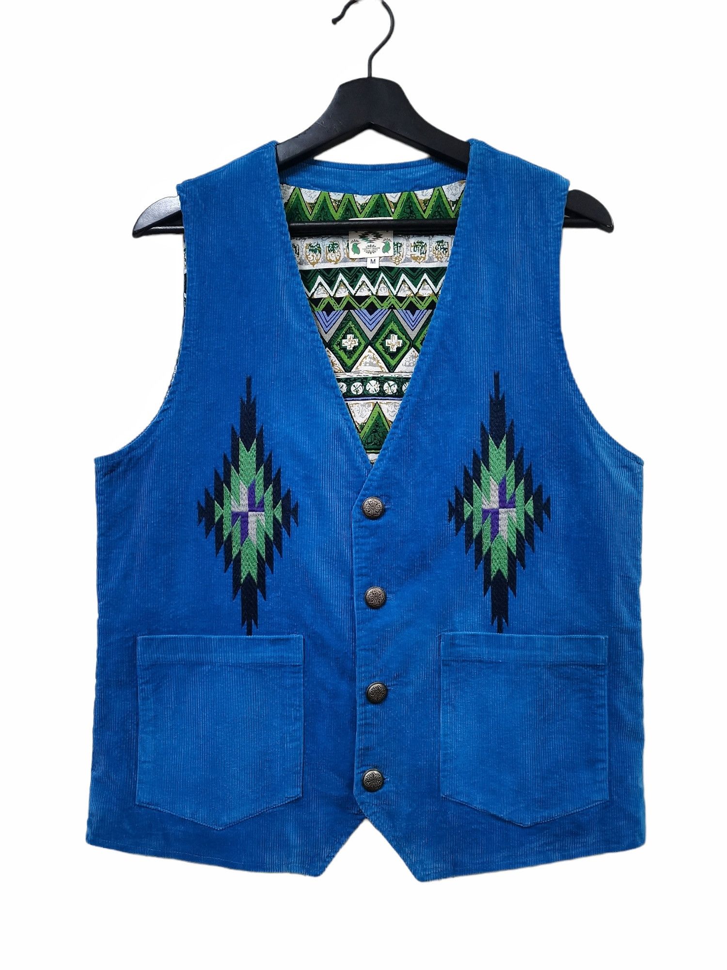 Japanese Brand Titicaca Inspired Chimayo Native Embroidery Velvet Corduroy Size US M / EU 48-50 / 2 - 5 Thumbnail