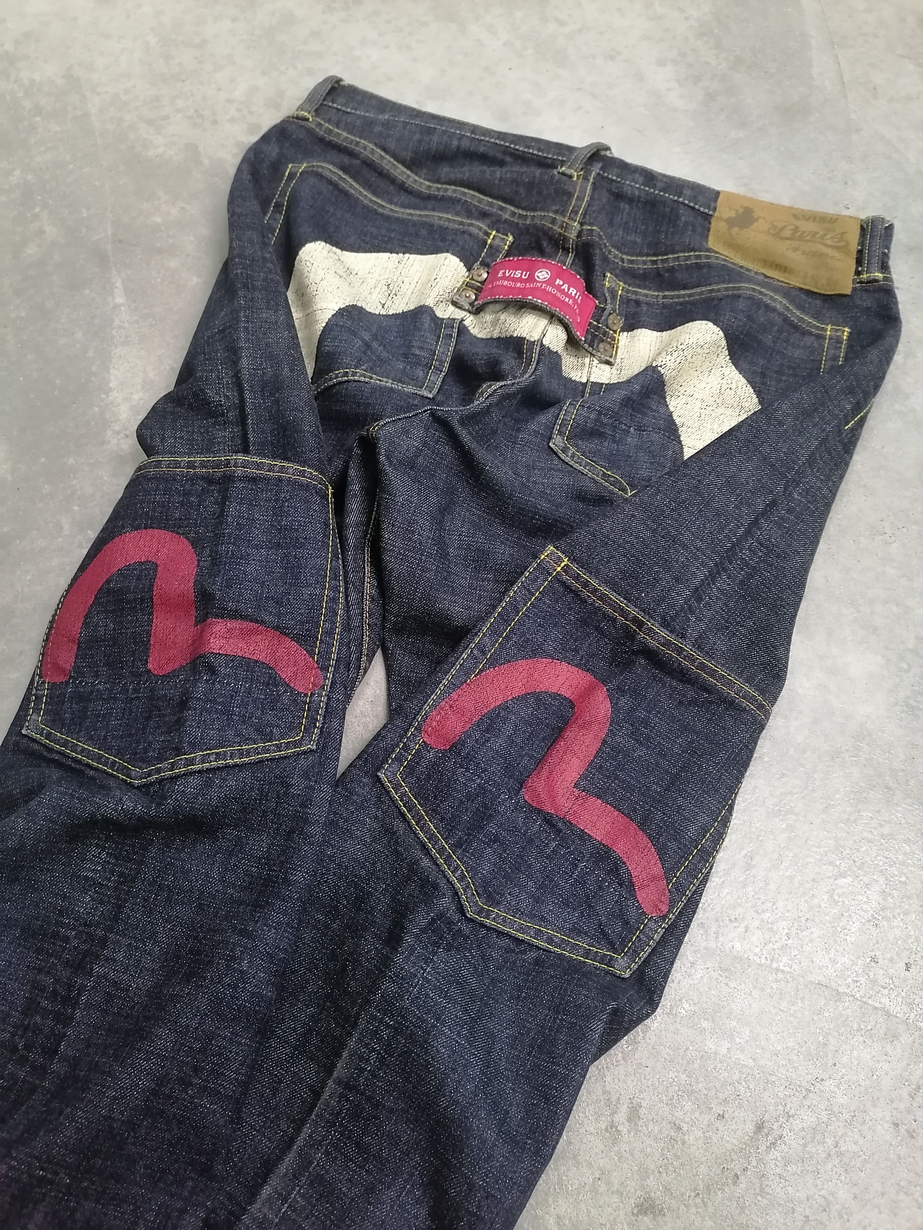 Evisu Rare🔥Evisu Paris Daicock Selvedge By Yamane Denim Pants⚡ Size US 34 / EU 50 - 3 Thumbnail