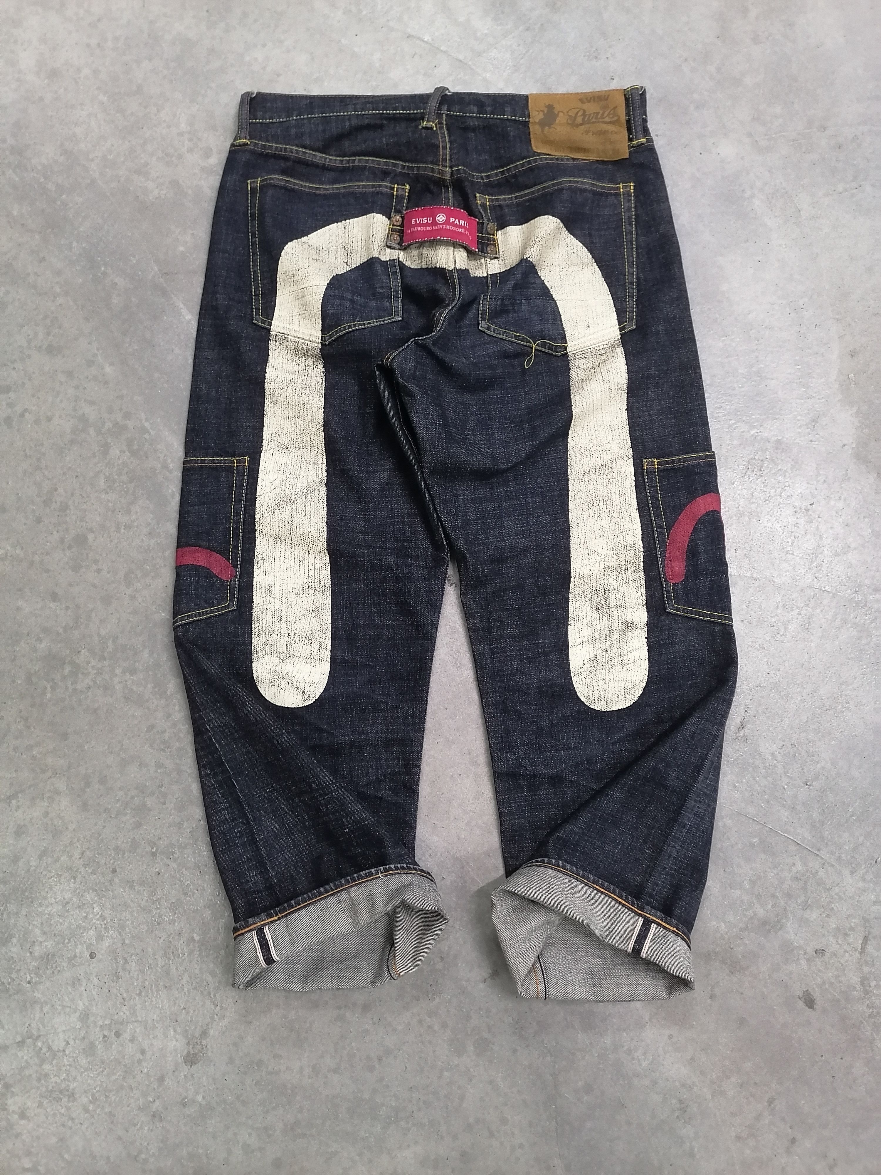 Evisu Rare🔥Evisu Paris Daicock Selvedge By Yamane Denim Pants⚡ Size US 34 / EU 50 - 2 Thumbnail