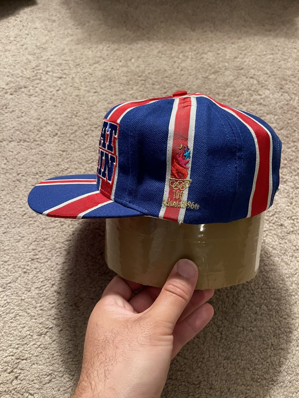 The Game Sample The Game 1996 96 Olympics Britain Big Logo Snapback Size ONE SIZE - 7 Thumbnail