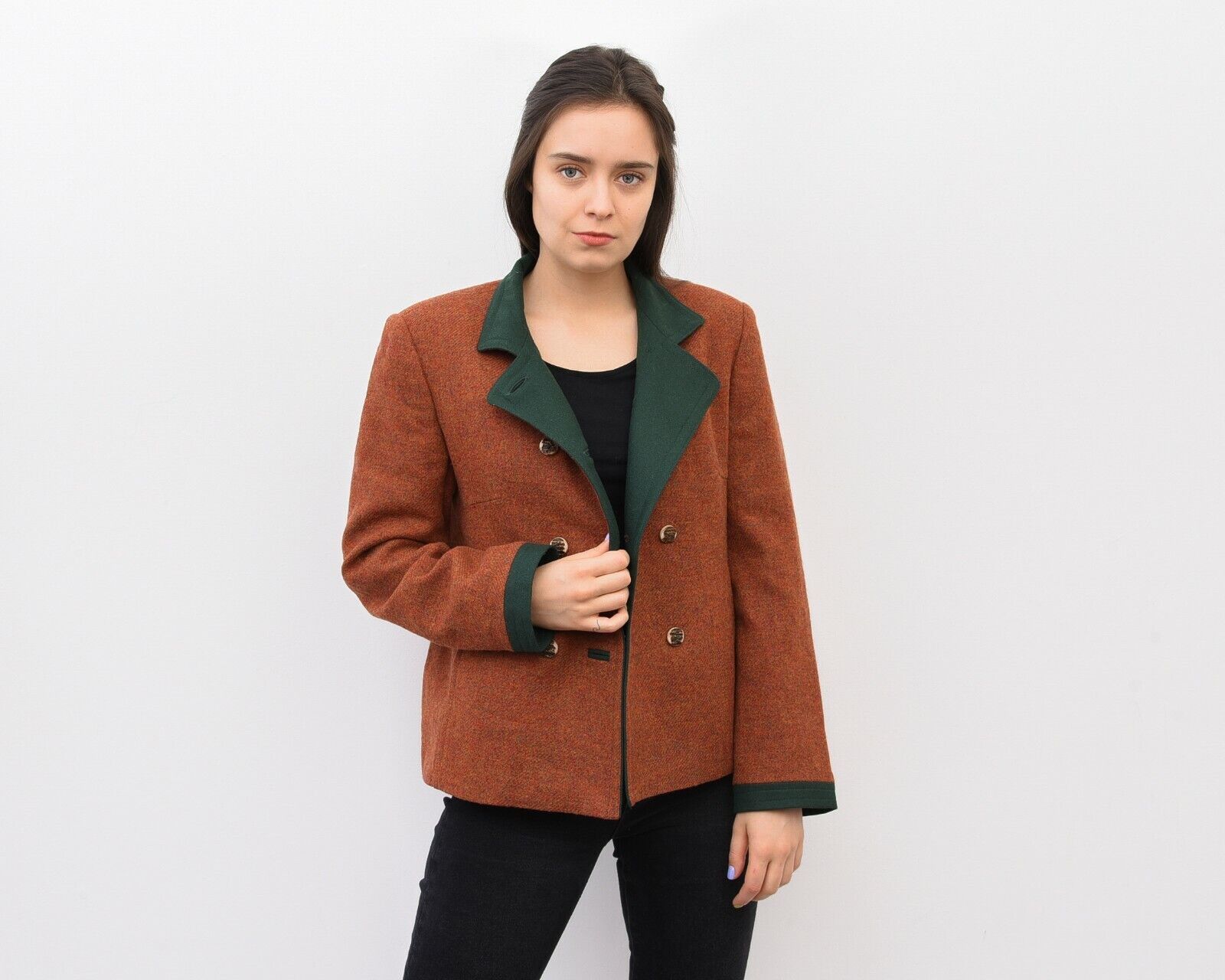 Other × Vintage Doube Breasted Trachten Blazer Cardigan Jacket Octoberfest Size M / US 6-8 / IT 42-44 - 3 Thumbnail