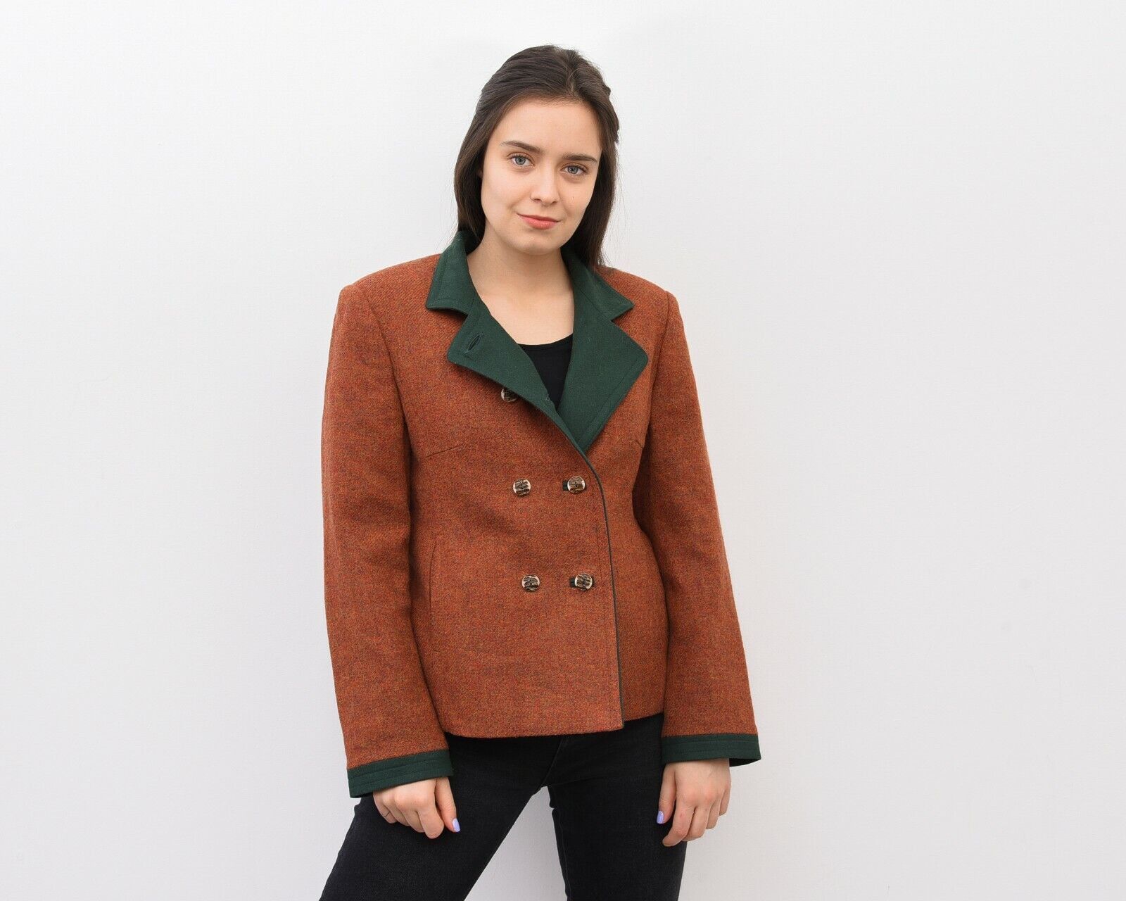 Other × Vintage Doube Breasted Trachten Blazer Cardigan Jacket Octoberfest Size M / US 6-8 / IT 42-44 - 2 Thumbnail