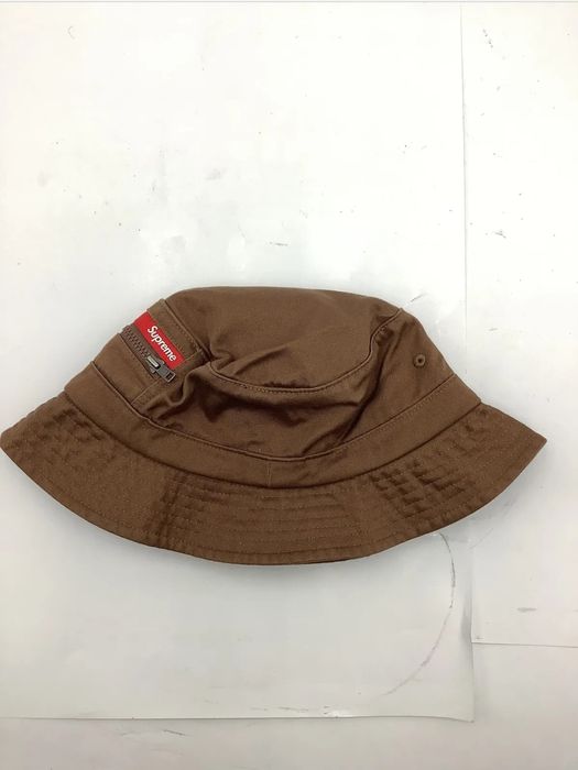 Supreme Supreme Zip Pocket Crusher Bucket Hat sz M/L | Grailed