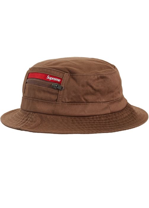 Supreme Supreme Zip Pocket Crusher Bucket Hat sz M/L | Grailed