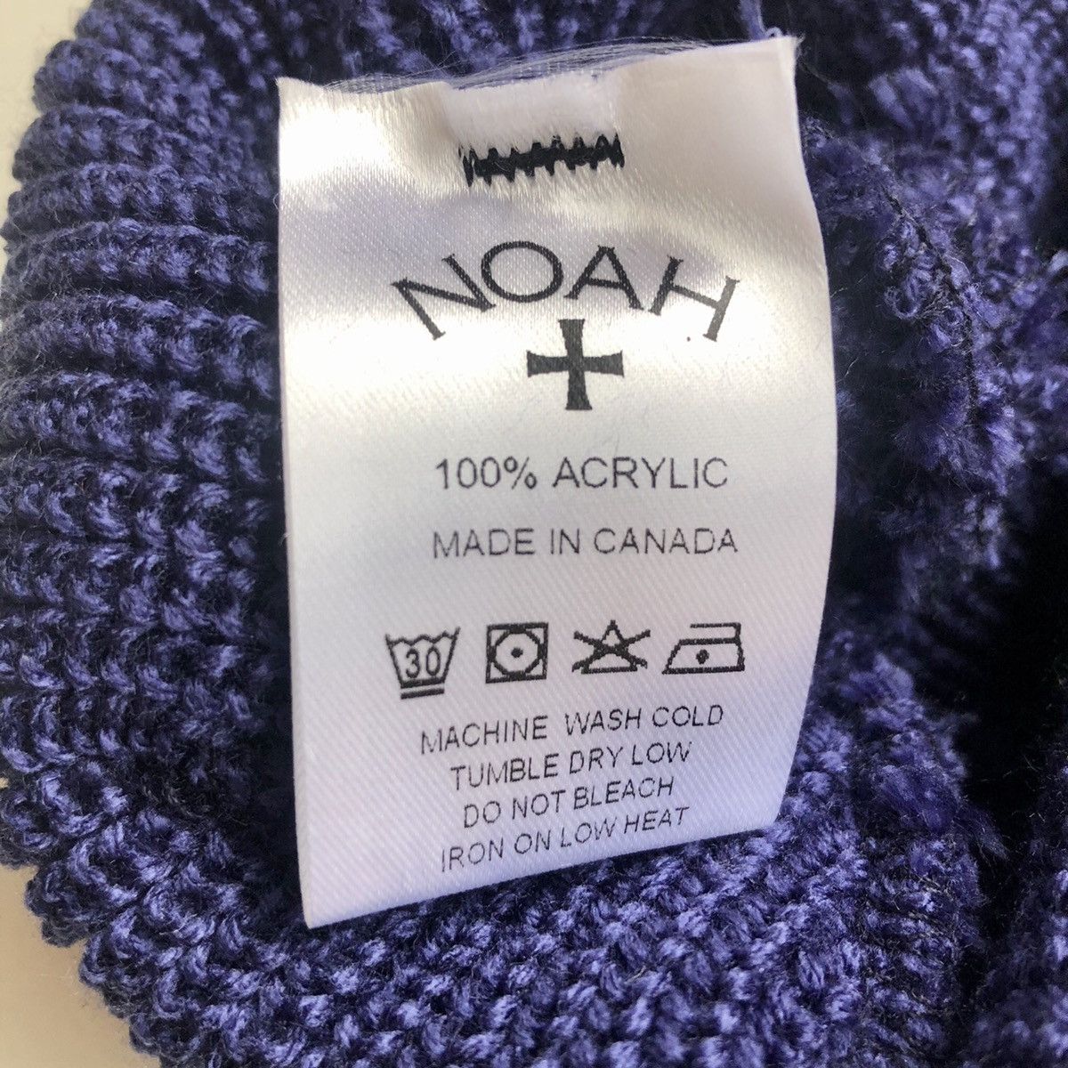 Noah Noah Core Logo Beanie Dark PURPLE Size ONE SIZE - 3 Thumbnail