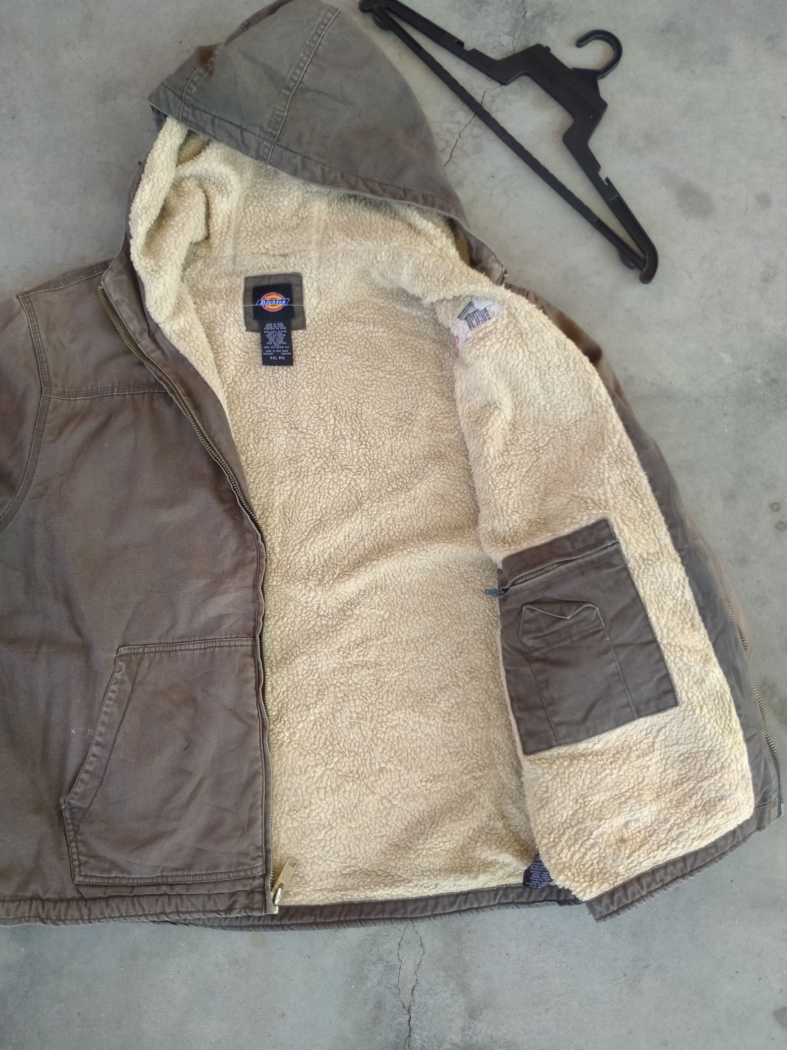 Dickies DICKIES SUN FADED BROWN SHERPA HOODIE JACKET Size US XXL / EU 58 / 5 - 4 Thumbnail
