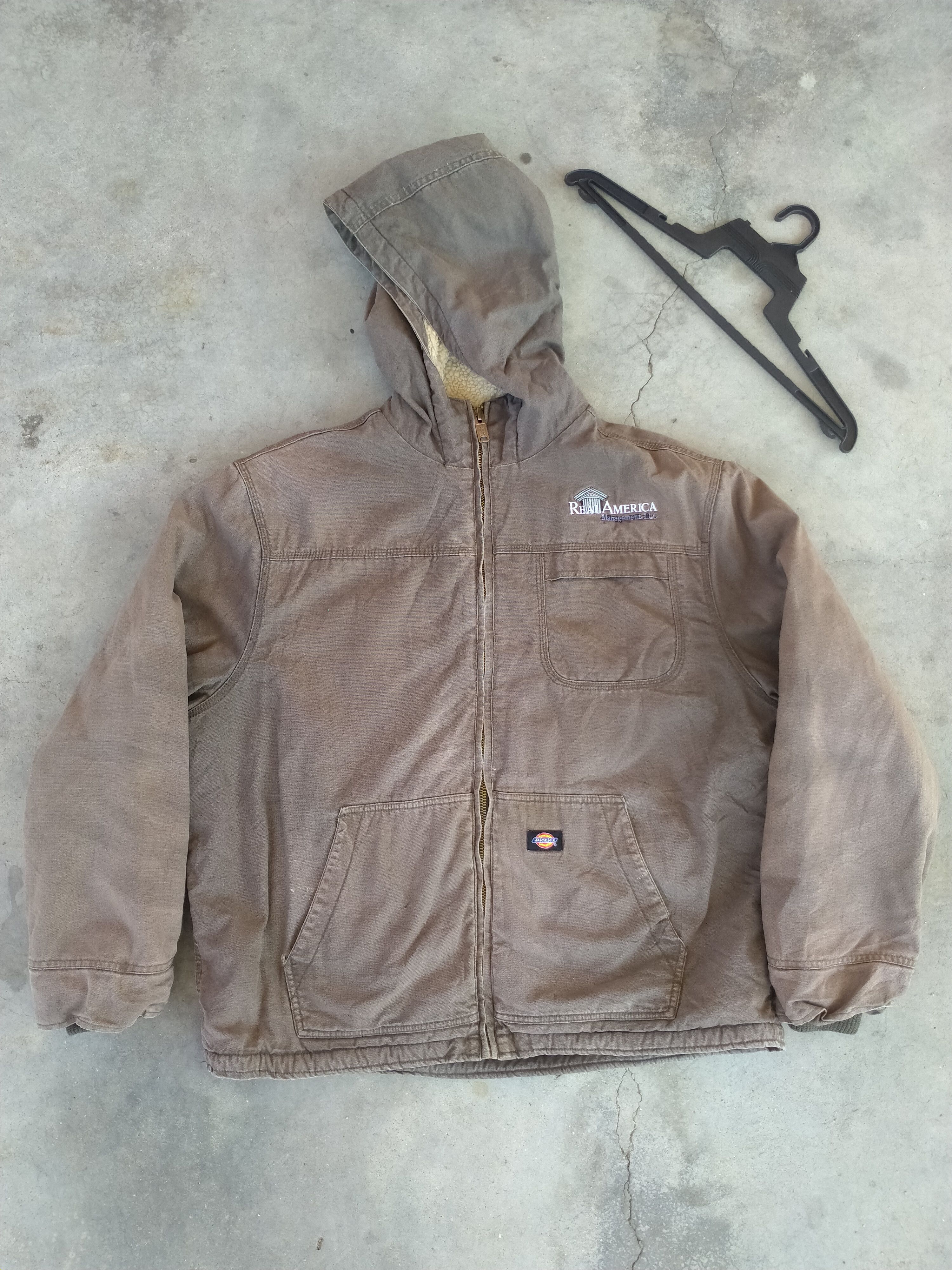 Dickies DICKIES SUN FADED BROWN SHERPA HOODIE JACKET Size US XXL / EU 58 / 5 - 1 Thumbnail