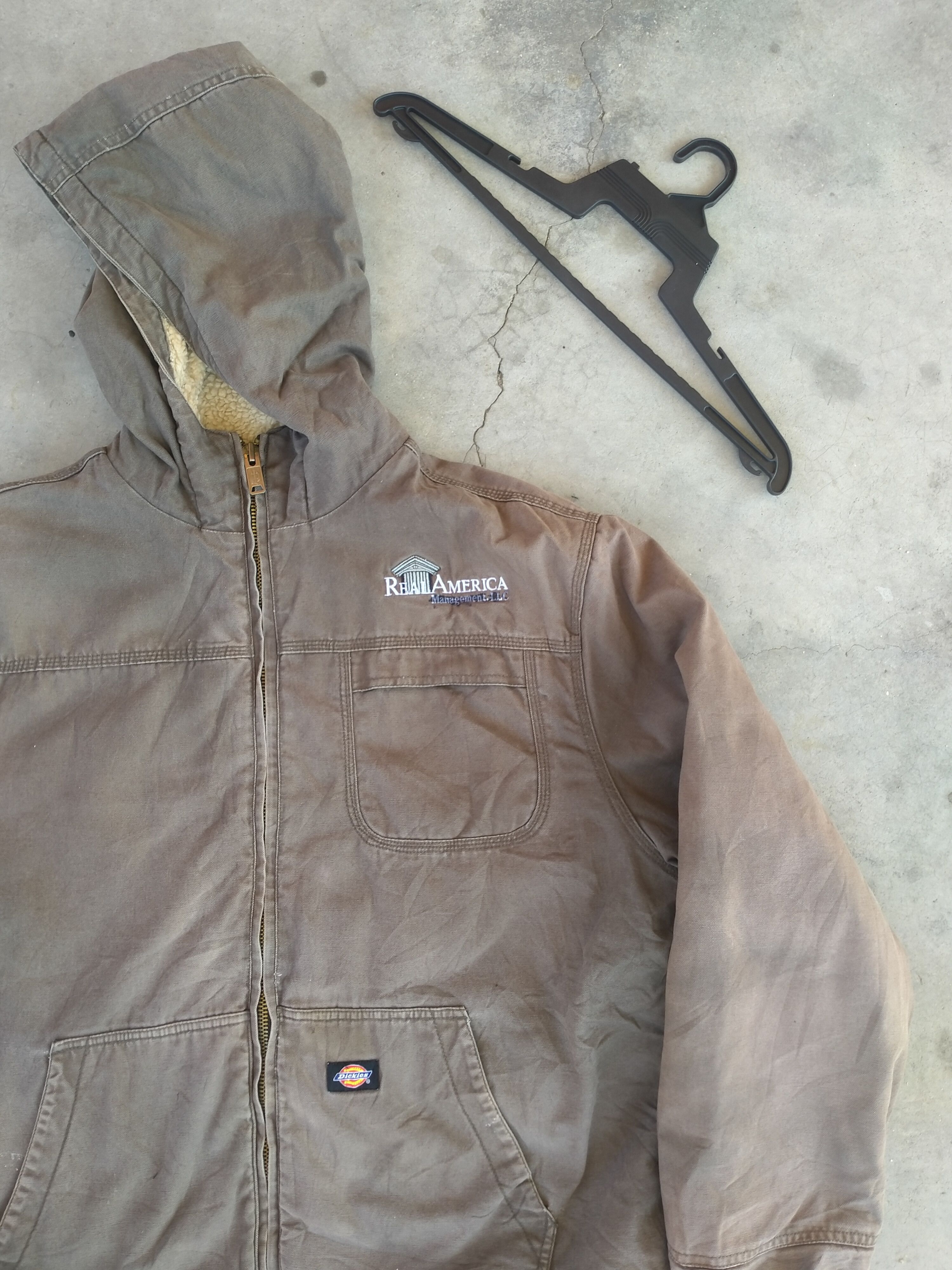 Dickies DICKIES SUN FADED BROWN SHERPA HOODIE JACKET Size US XXL / EU 58 / 5 - 2 Thumbnail
