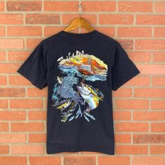 Salt Life Orange Pocket Fish Graphic T Shirt Size Small