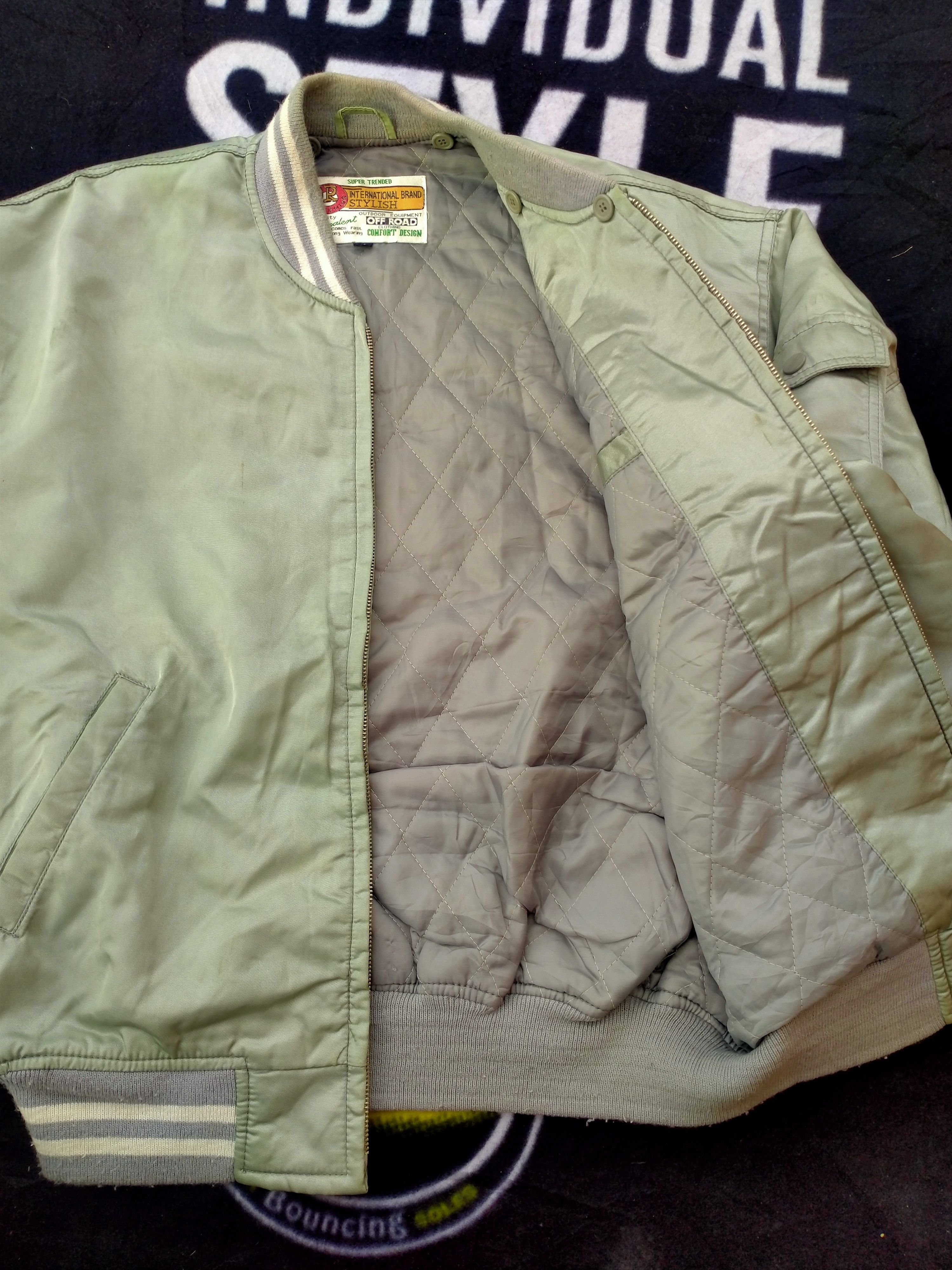 Japanese Brand × Vintage BATAILLE OFF ROAD COMING EMBROIDERED BOMBER JACKET Size US M / EU 48-50 / 2 - 8 Thumbnail