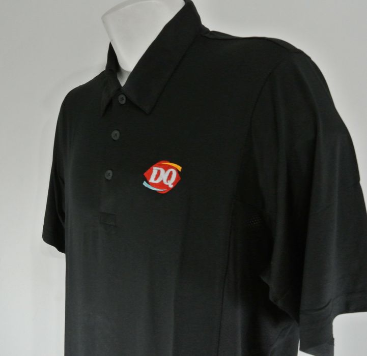 Other DAIRY QUEEN Ice Cream Employee Uniform Black Polo Shirt NEW Grailed