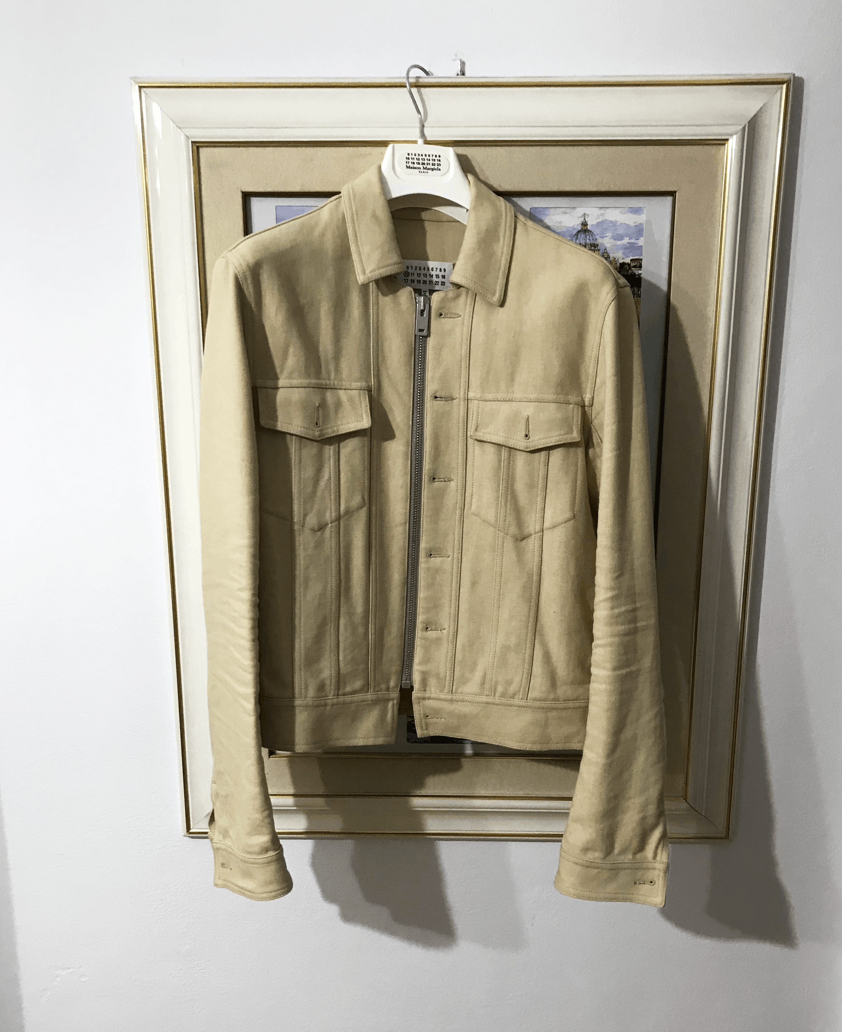 Maison Margiela Beige Denim Zipper Jacket Size US M / EU 48-50 / 2 - 1 Thumbnail