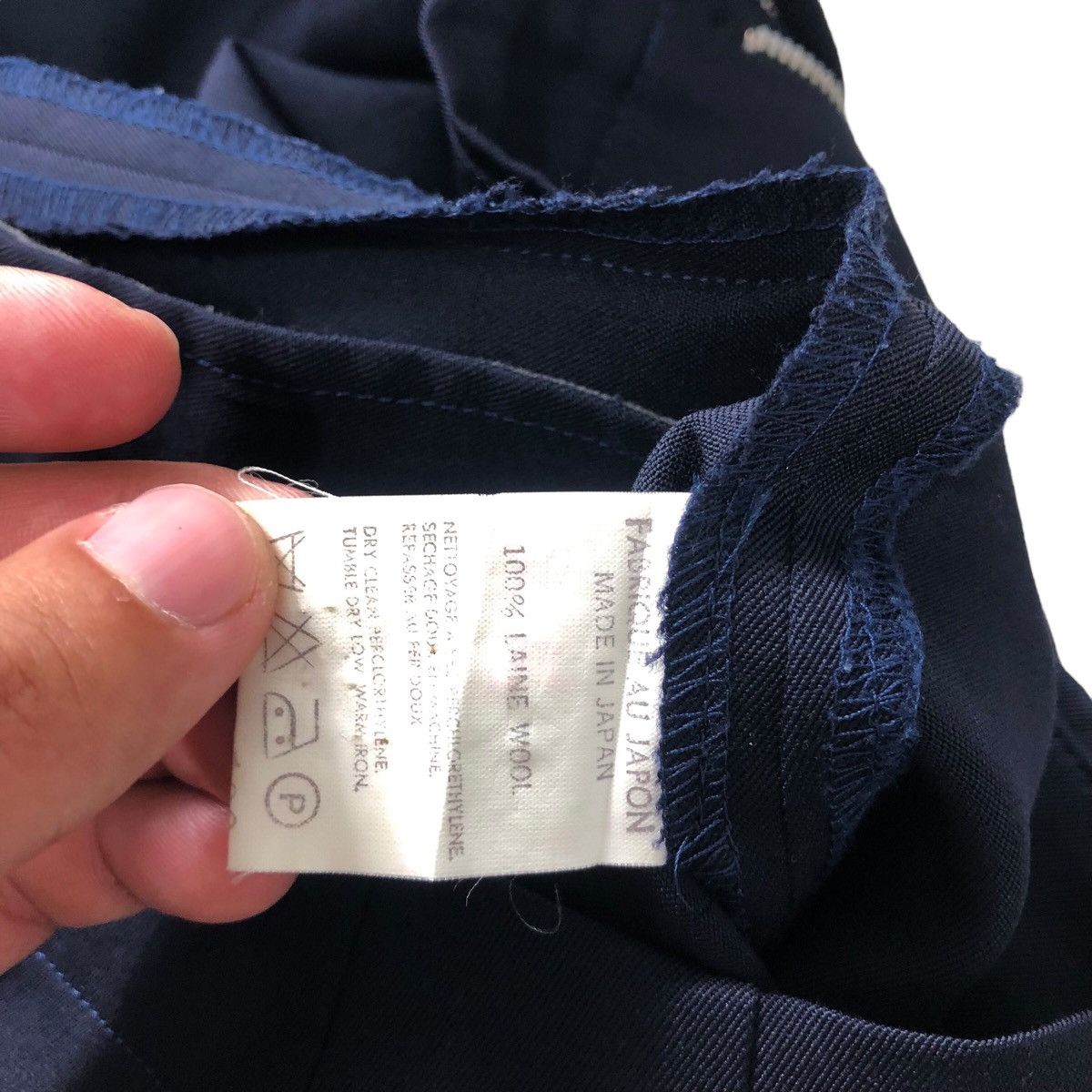 Yohji Yamamoto Y's Navy Wool Trousers Size US 28 / EU 44 - 7 Thumbnail