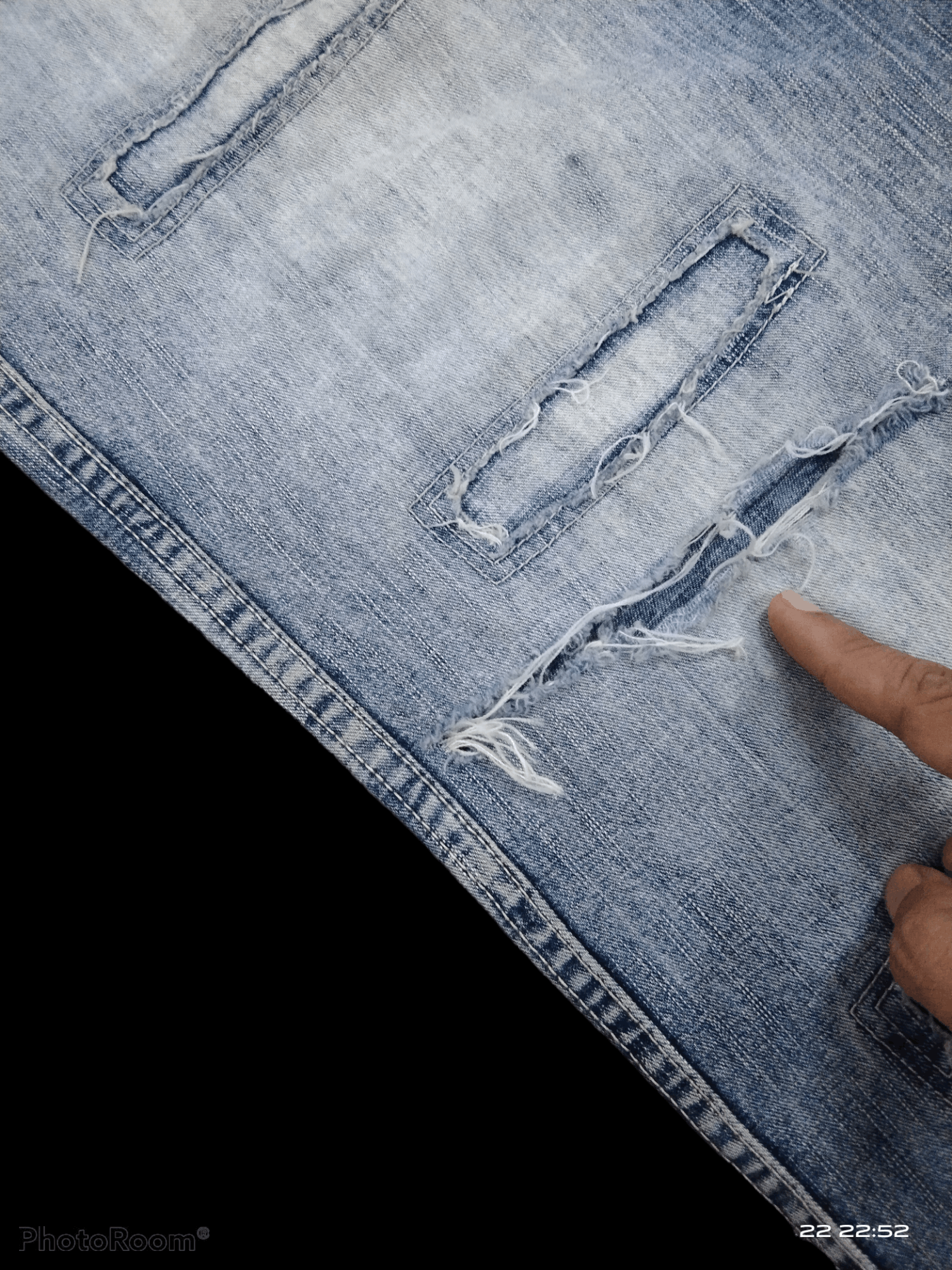 Japanese Brand BAGGY🔥SICK PHAT PACTHWORK DENIM PANTS Size US 33 - 6 Thumbnail